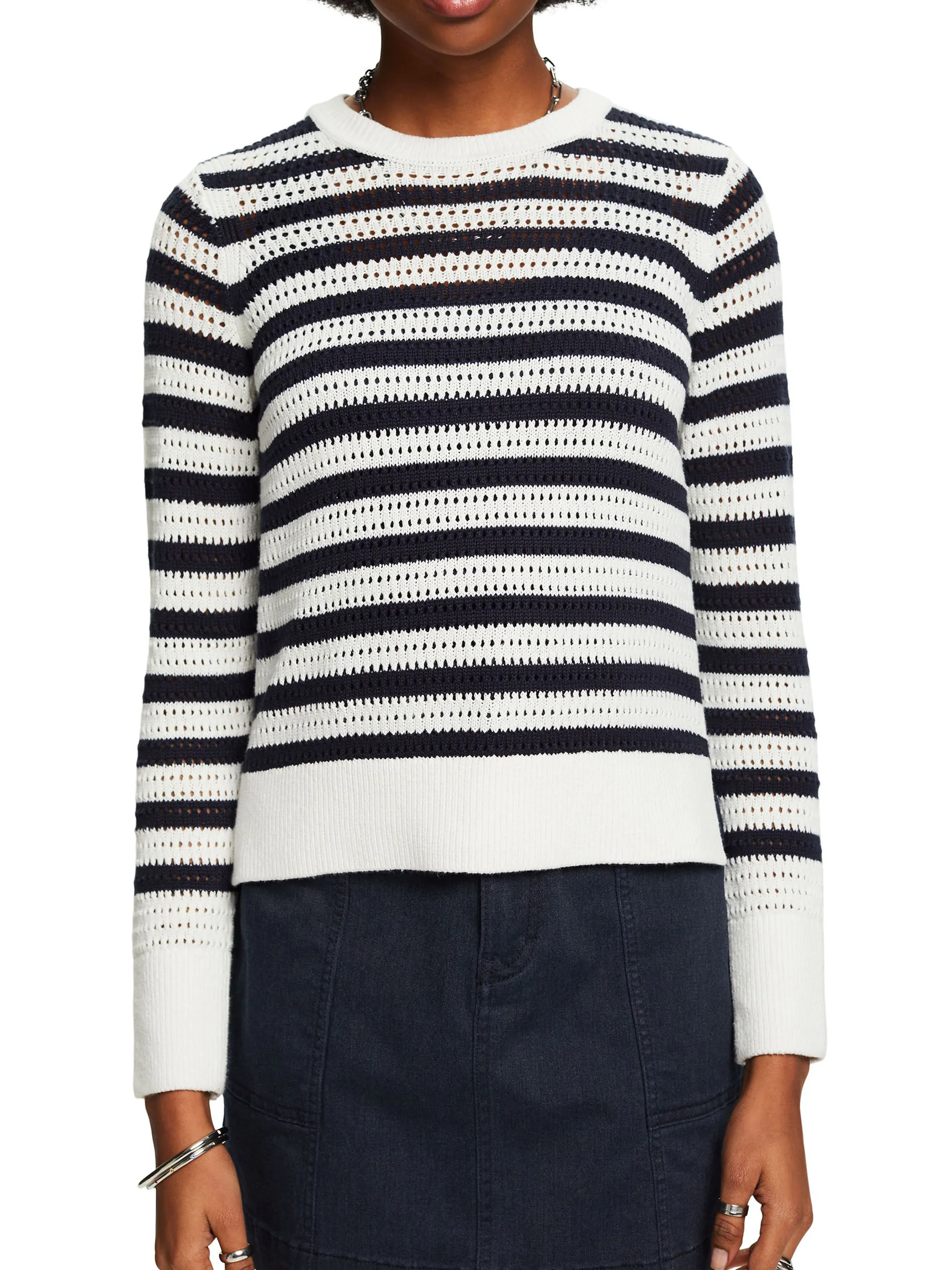 Esprit 034EE1I305 Stripe Geo Mesh Weiß 893040 E112 4 Esprit 034EE1I305 Stripe Geo Mesh Weiß 893040 E112 4