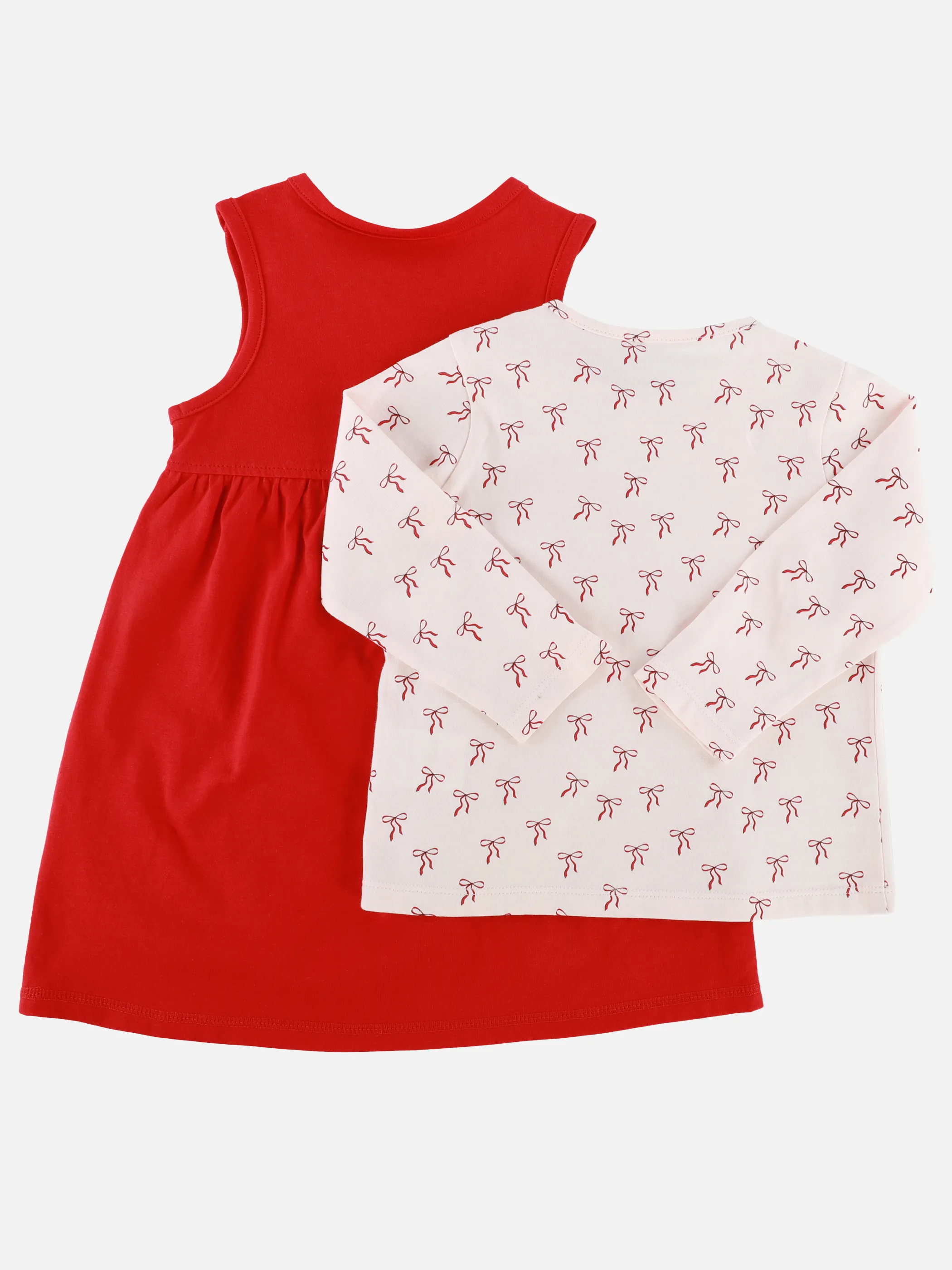 Bubble Gum BM Weihnachtskleid mit Glitter-Schleifen-Print Rot 916320 ROT 2