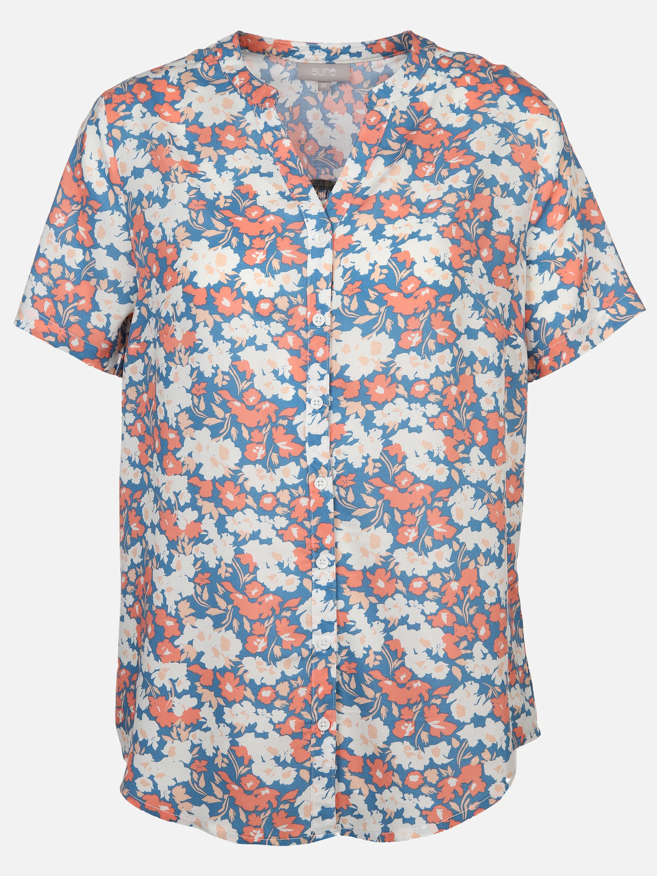 Sure Da-Bluse m. Druck Orange 890825 PAPAYA 1