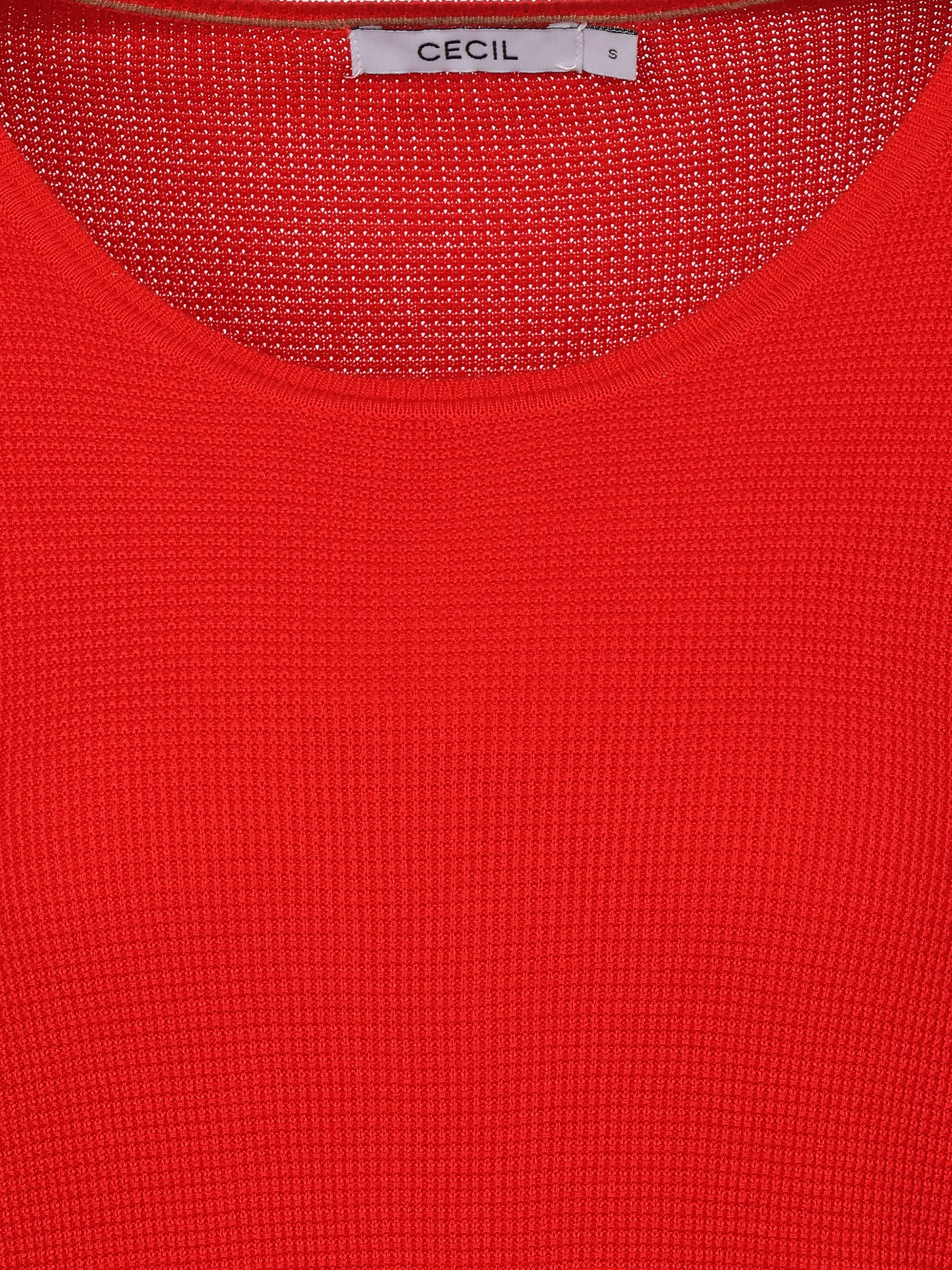 Cecil B303880 TOS_Structured Roundneck Rot 930104 17902 3