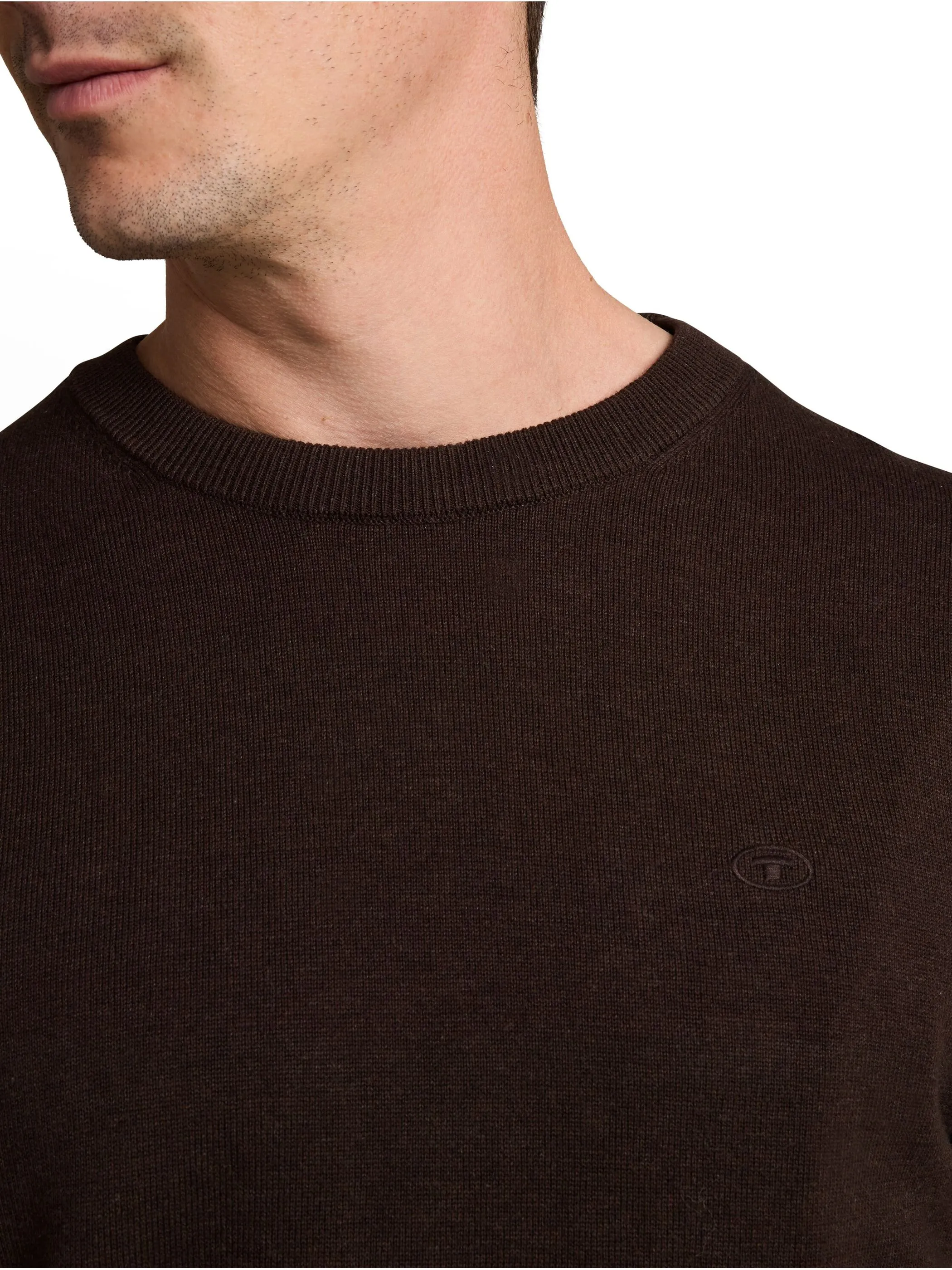 Tom Tailor 1039805 NOS basic crewneck knit Braun 898460 40781 3