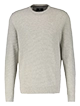 Hellgrauer Pullover mit Rundhalsausschnitt