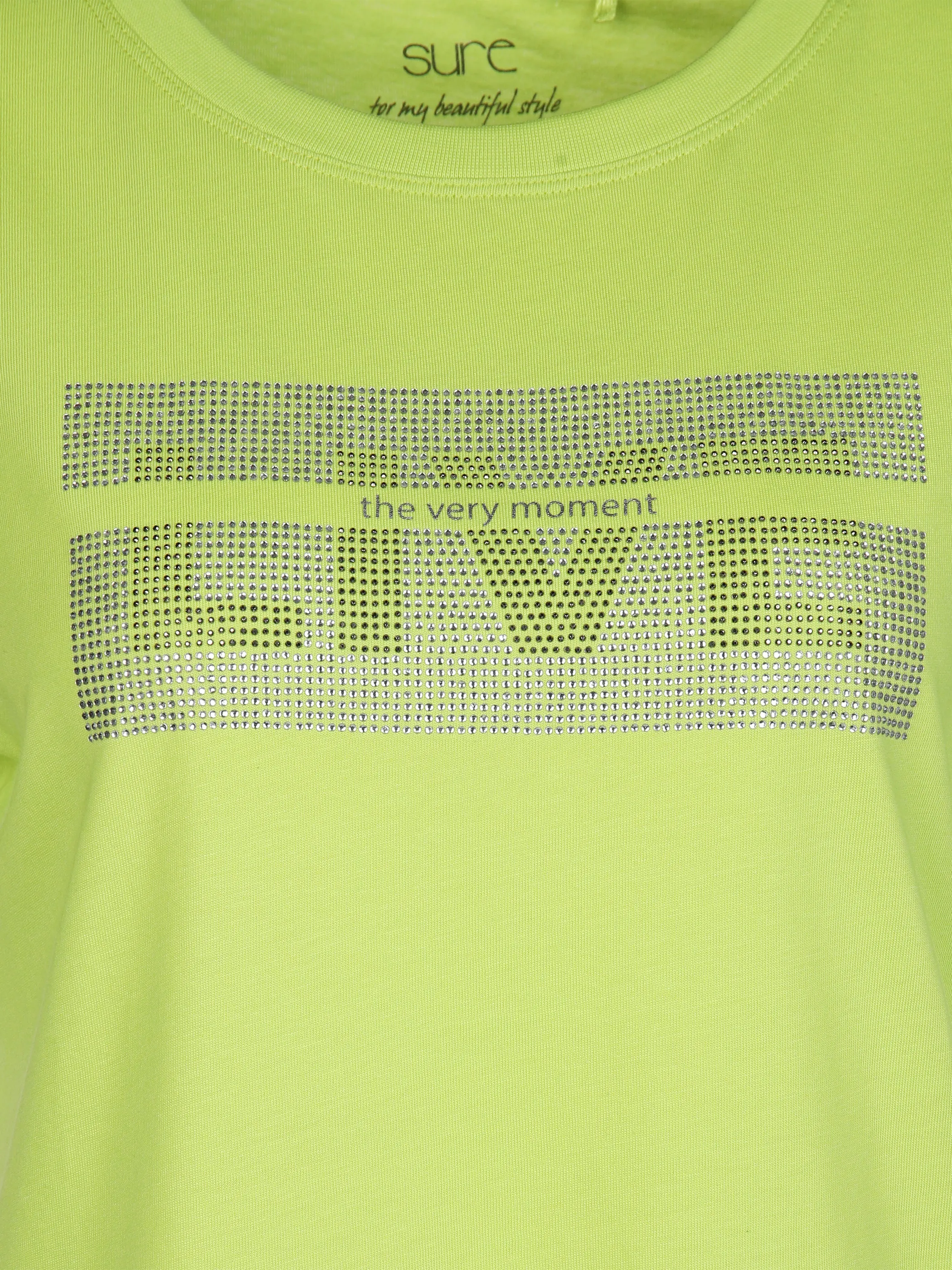 Sure Da-T-Shirt m. Strass u. Print Gelb 890357 LIMONCELLO 3