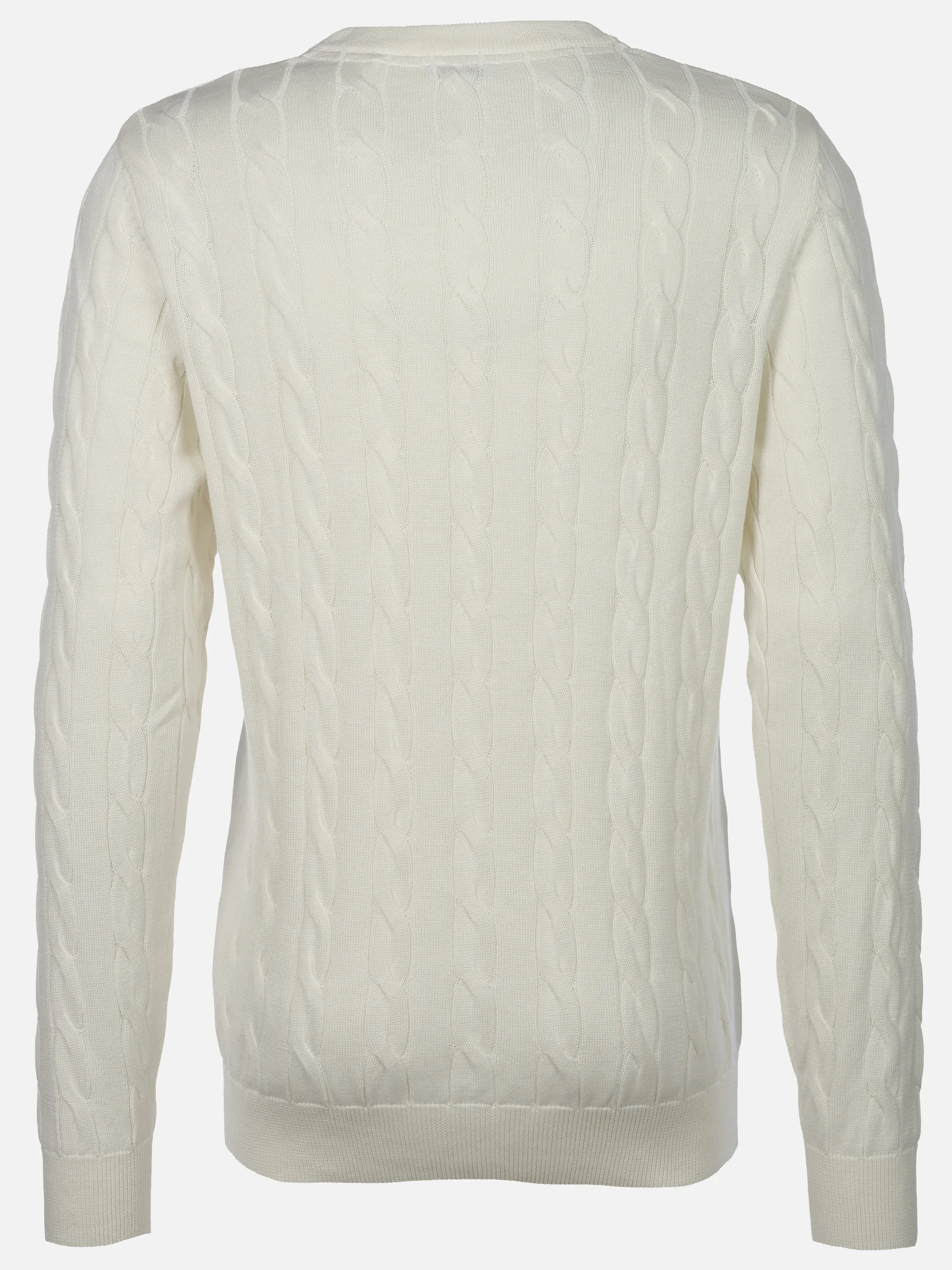 U.S. Polo Assn. Pullover Round Neck Zopfmuster Weiß 930971 WHITE 100 2