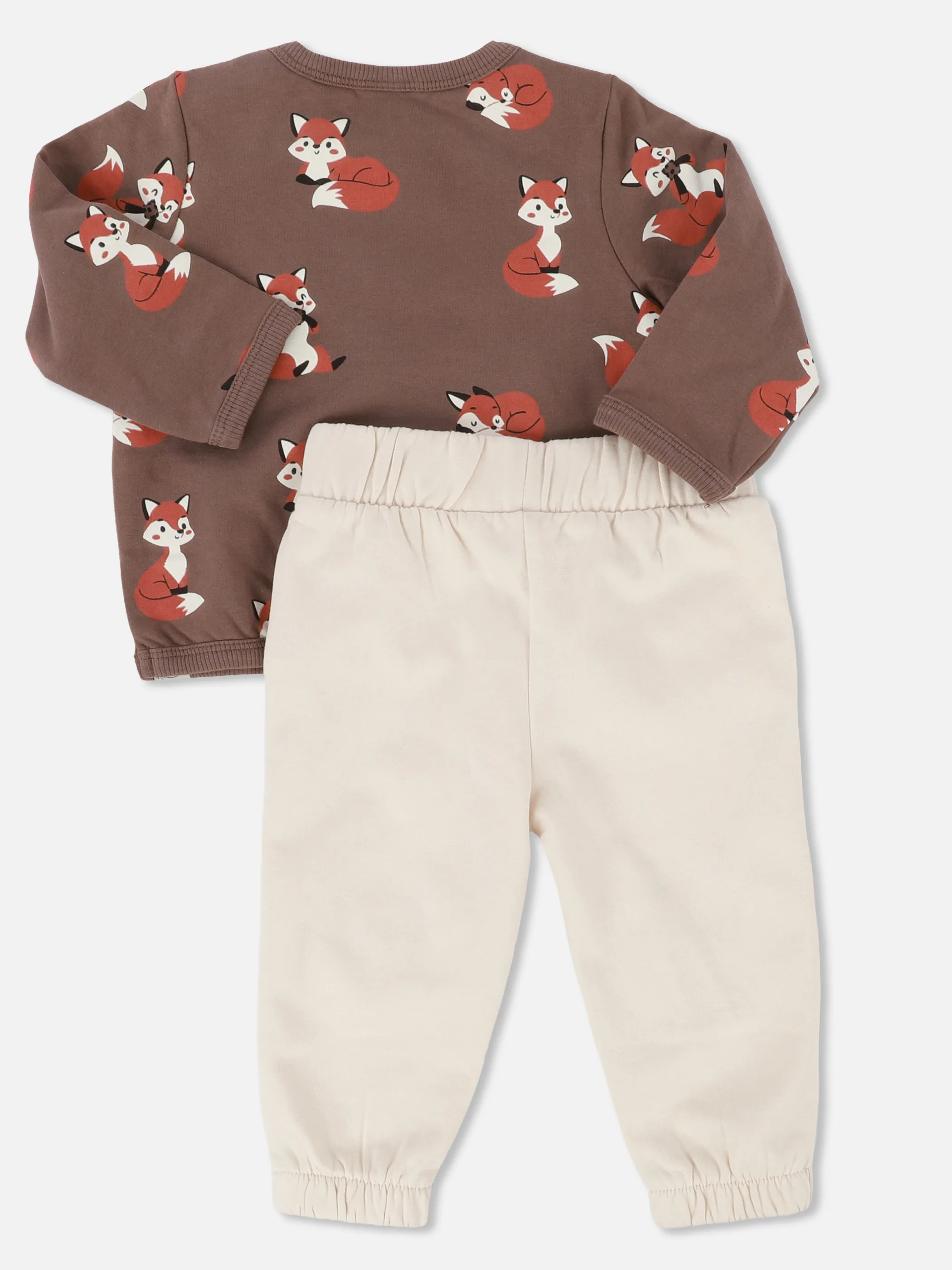 Bubble Gum BJ 2pcs Set Sweatshirt  Fuchs AOP und Joggpant Braun 932090 BR 3
