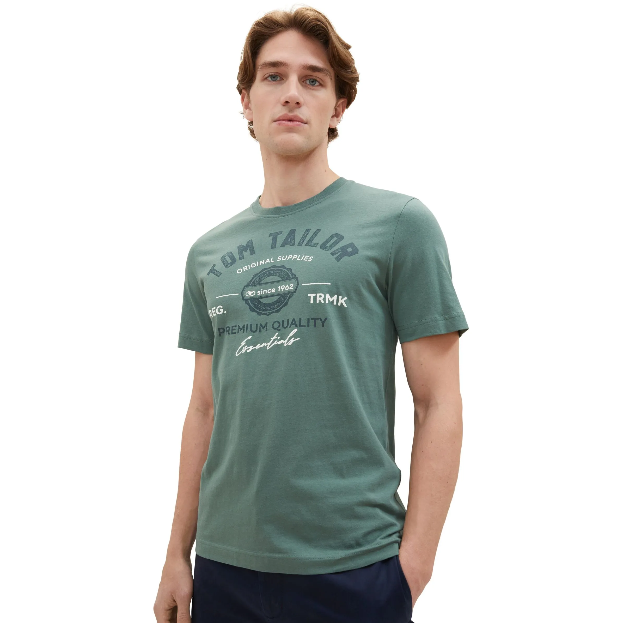 Tom Tailor 1037735 NOS logo tee Grün 884276 19643 4