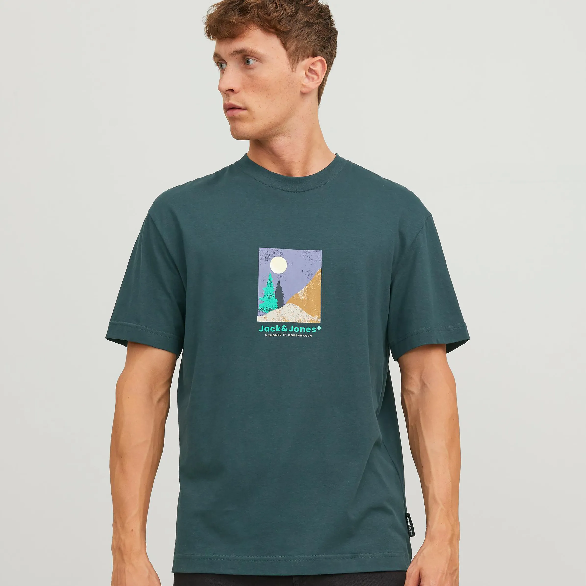 Jack Jones 12242048 JORSILVERLAKE GRAPHIC Grün 883653 283238 4