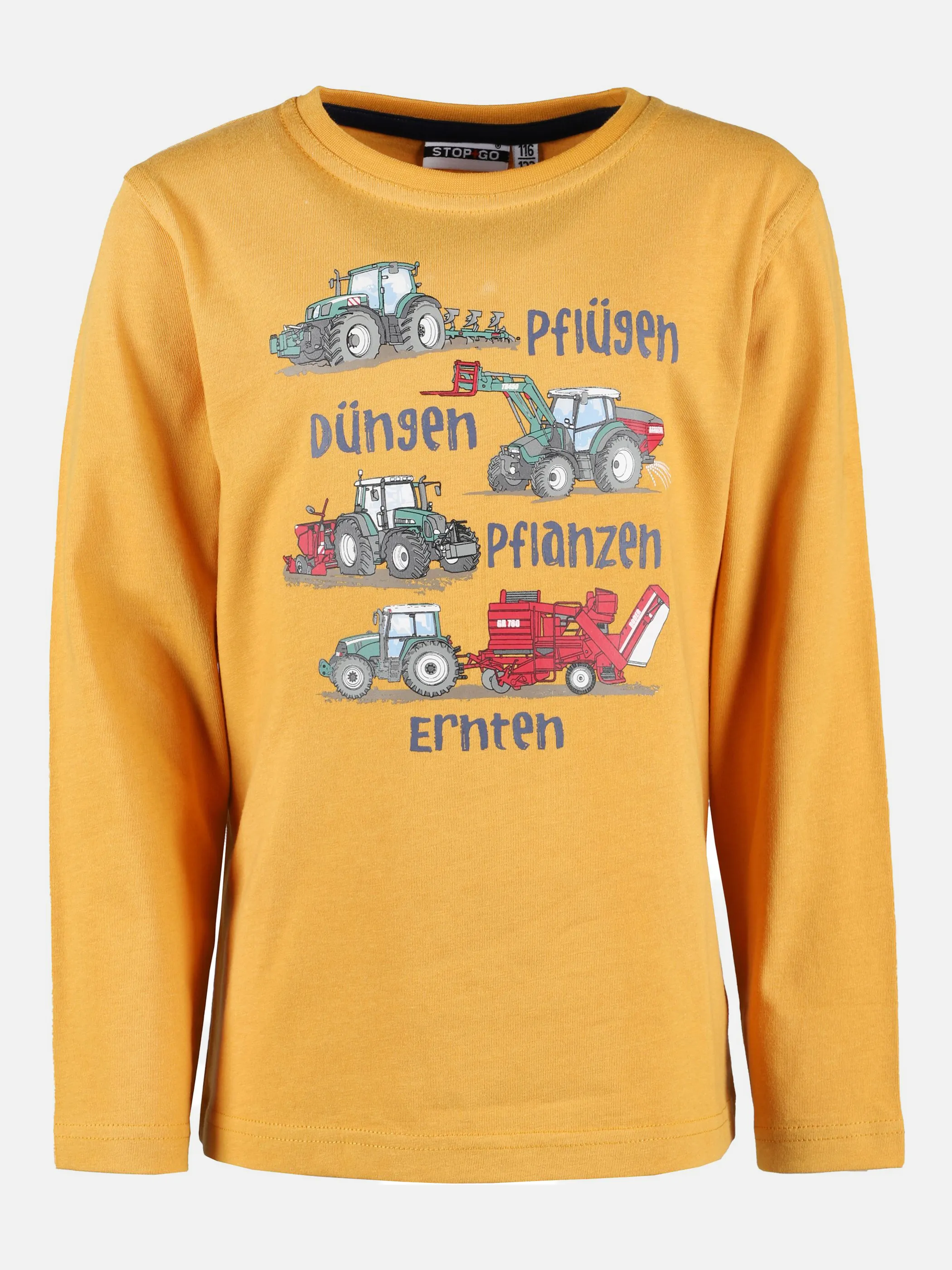 Stop + Go MB Longsleeve Shirt in Navy Gelb 868429 YELLOW 1