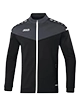 Schwarze Sportjacke mit Reißverschluss und Logo