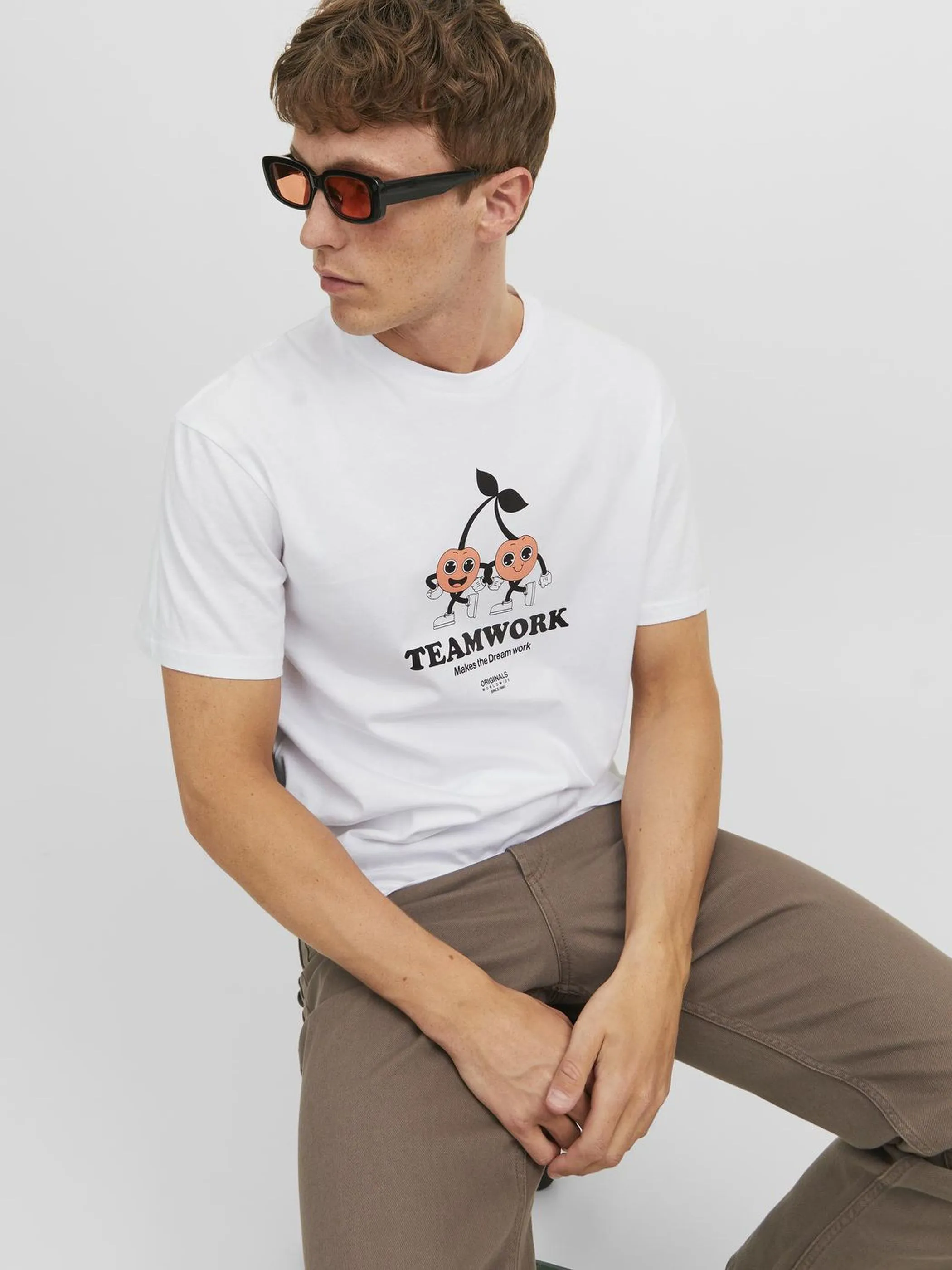 Jack Jones 12238164 JORTOONIE TEE SS CREW Weiß 877747 178074 3