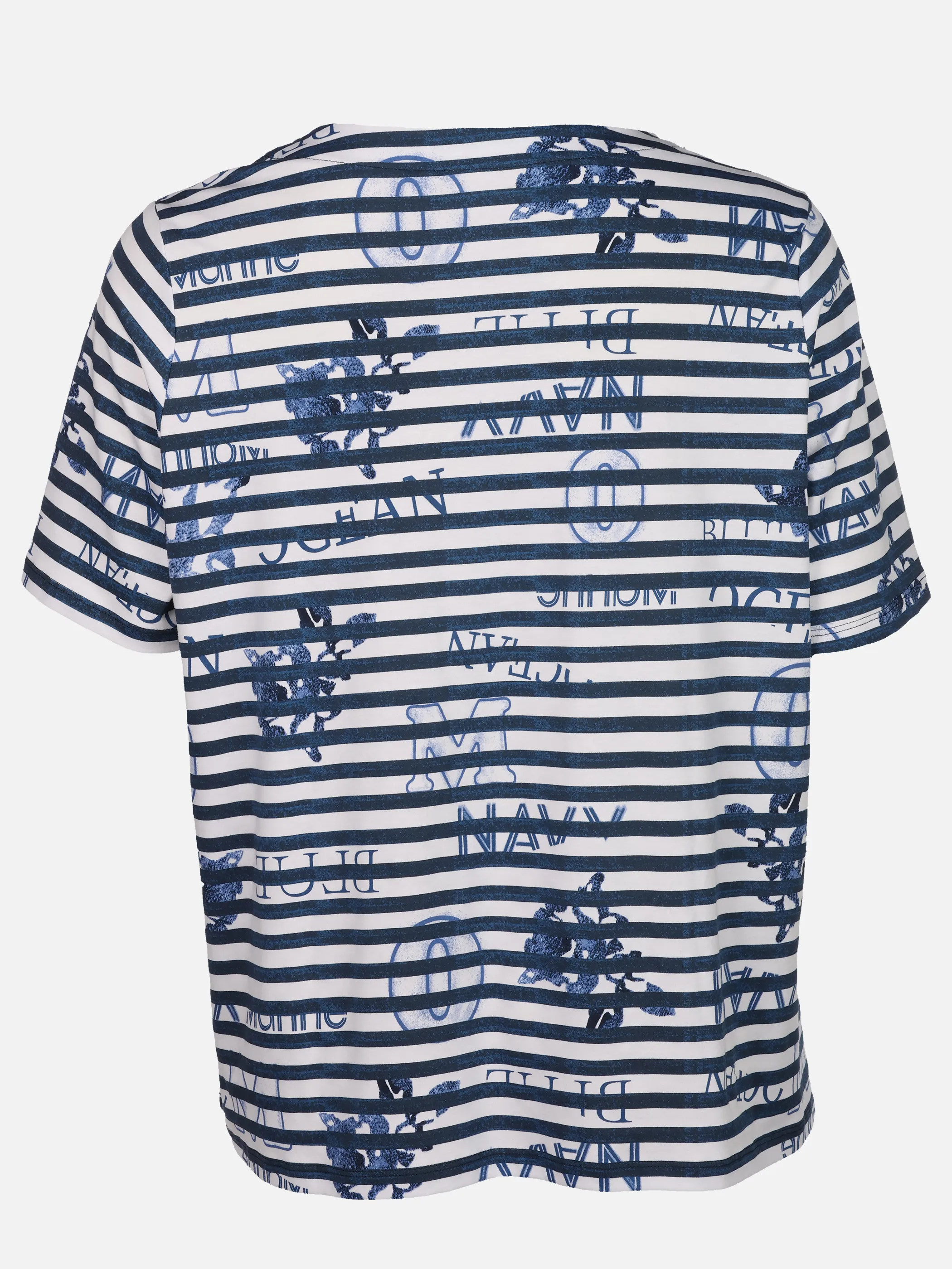 Sonja Blank Da-gr.Gr. T-Shirt Alloverprint Marine 922863 MARINE 2