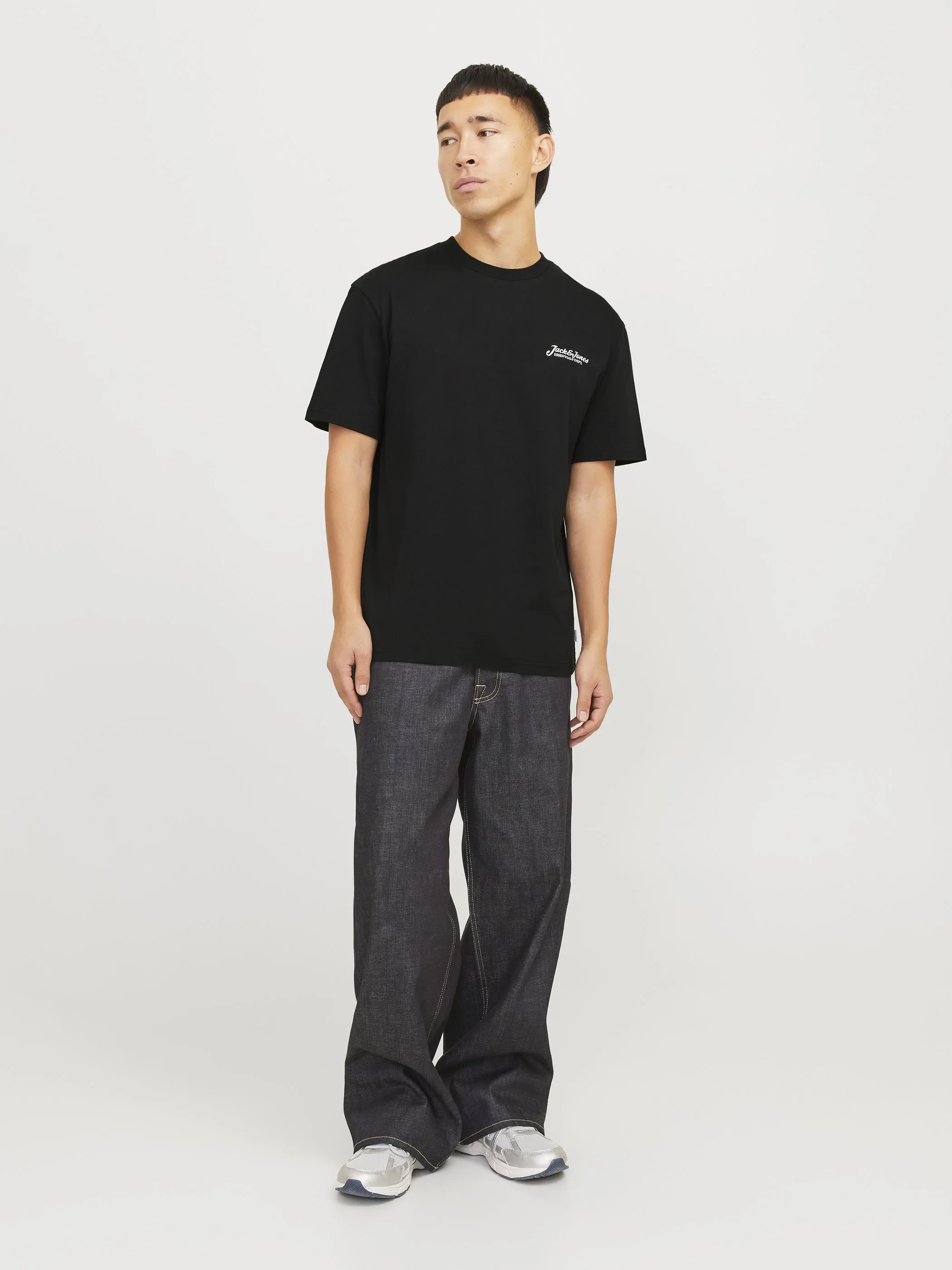 Jack Jones 12268434 JJBEAU TEE SS CREW NE Schwarz 904461 178012 4