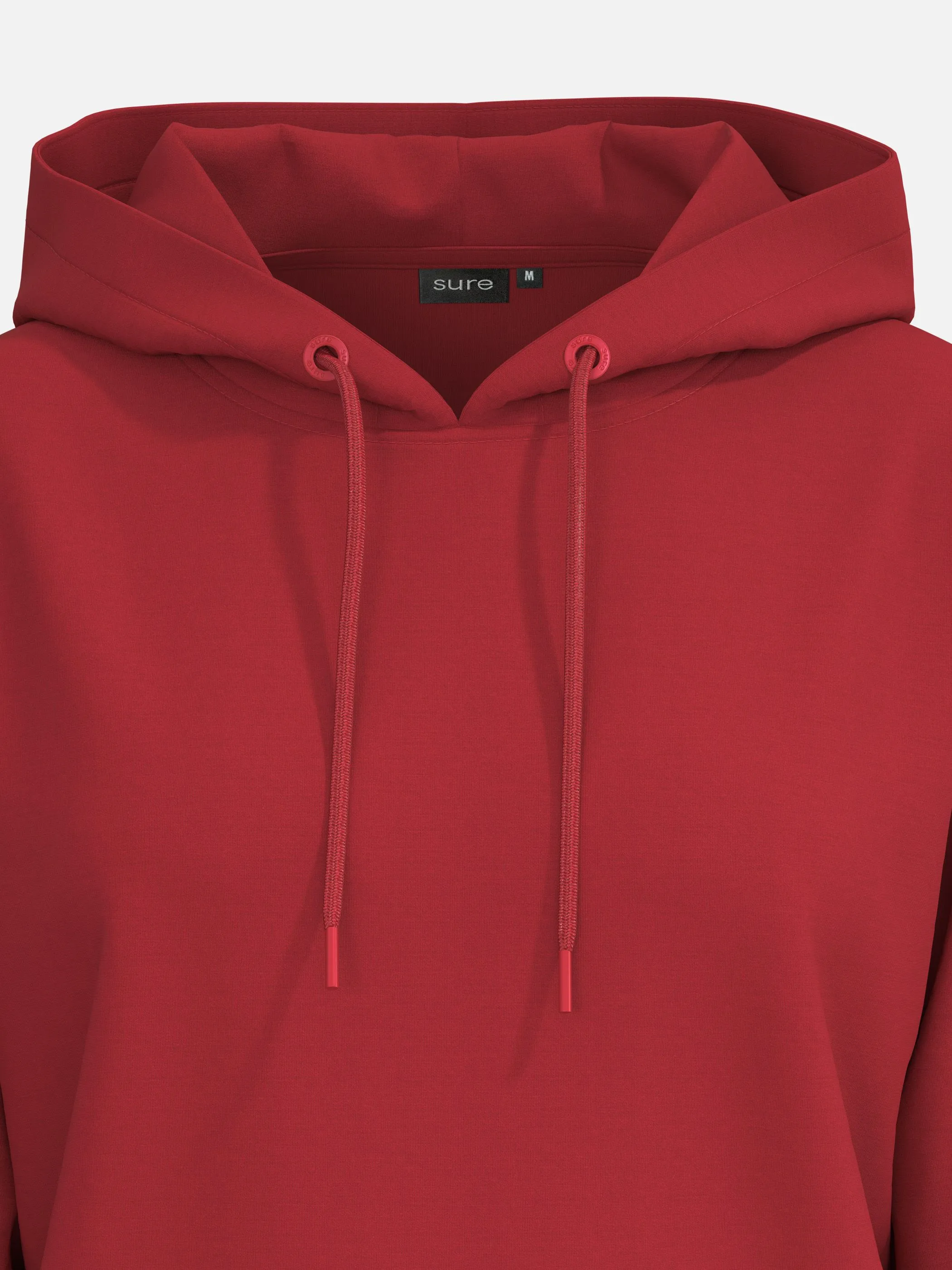 Sure Da-Sweatshirt m. Kapuze Rot 930035 HOT RED 3