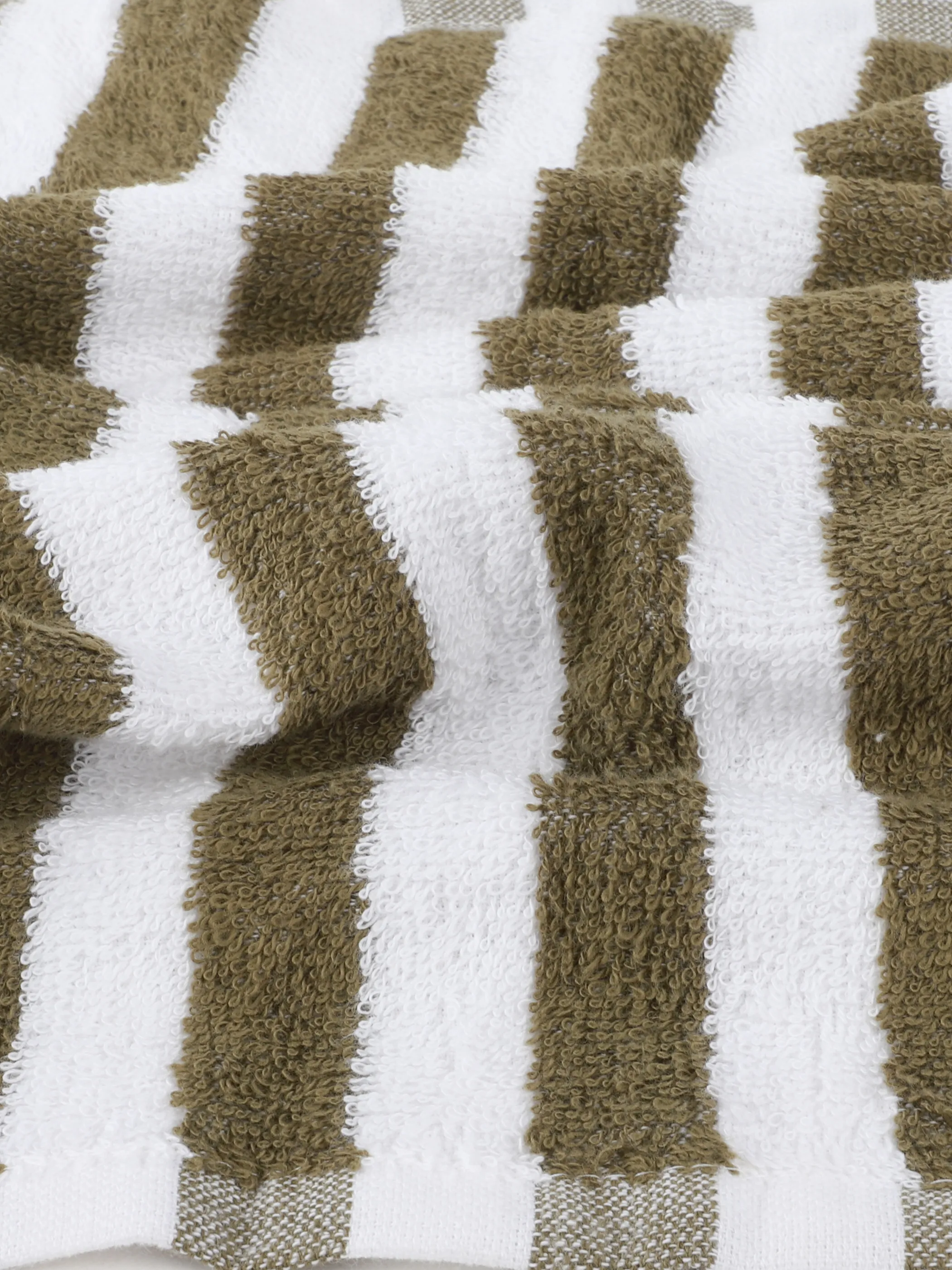 Dream House Gesichtstuch gestreift 30x30 Grün 919677 MOSS 3