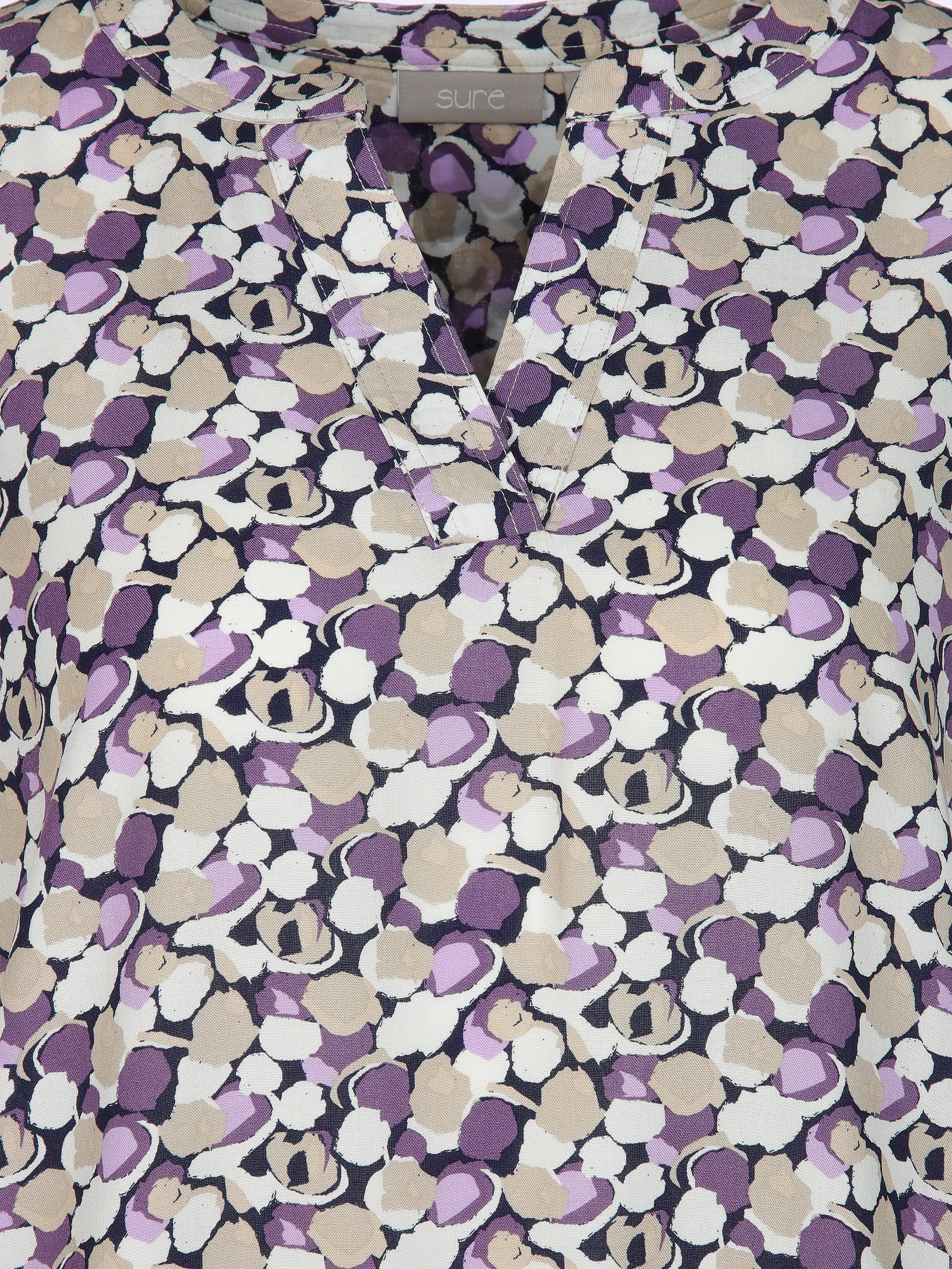 Sure Da-Bluse m. Alloverprint Lila 905658 LILA 3 Sure Da-Bluse m. Alloverprint Lila 905658 LILA 3