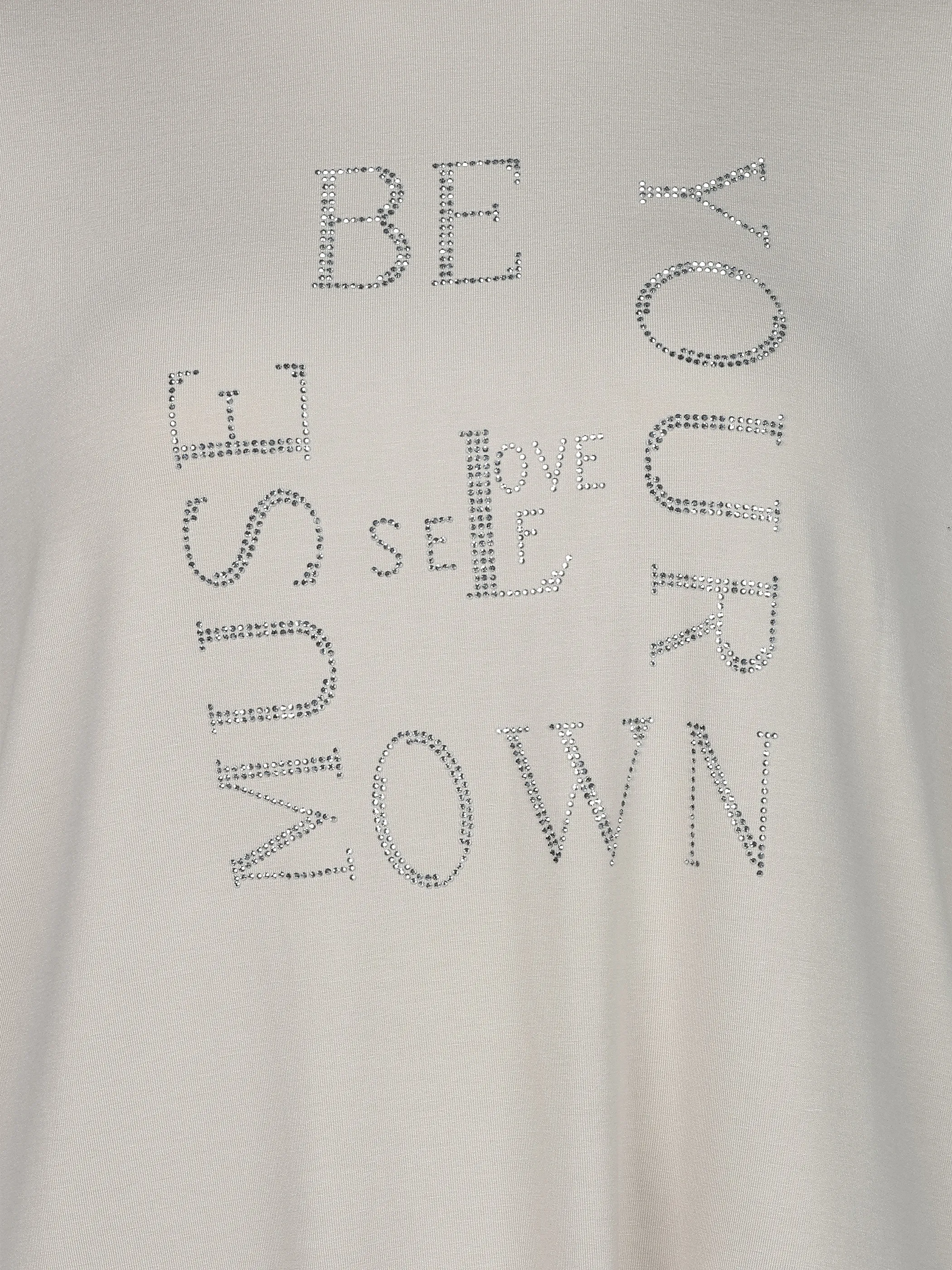 Sonja Blank Da.gr.Gr T-shirt m. Straßappli Beige 925910 FRENCH 3