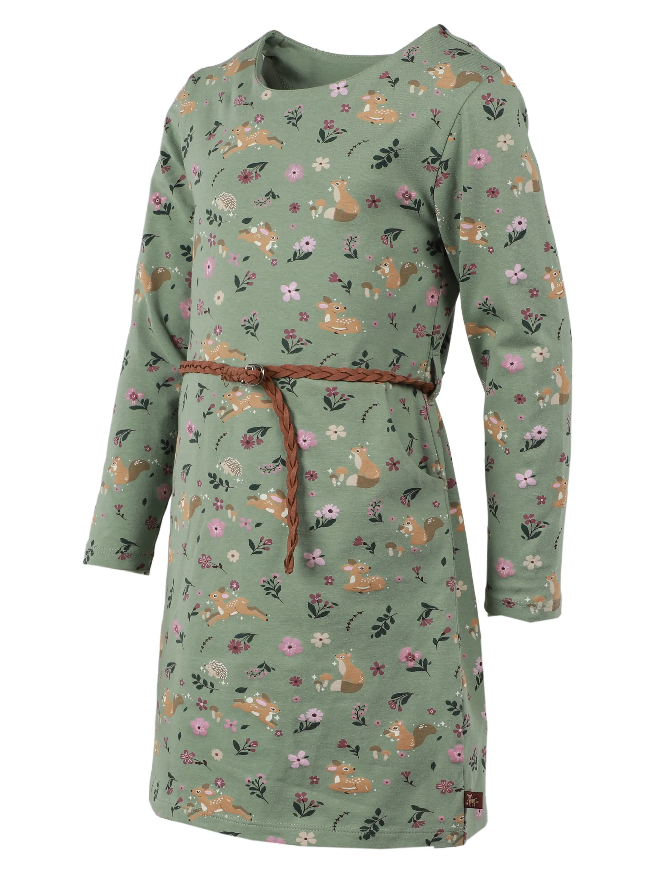 One Way KM Kleid mit Blumen/Bambi AOP in grün Grün 929861 GREENBAY 3