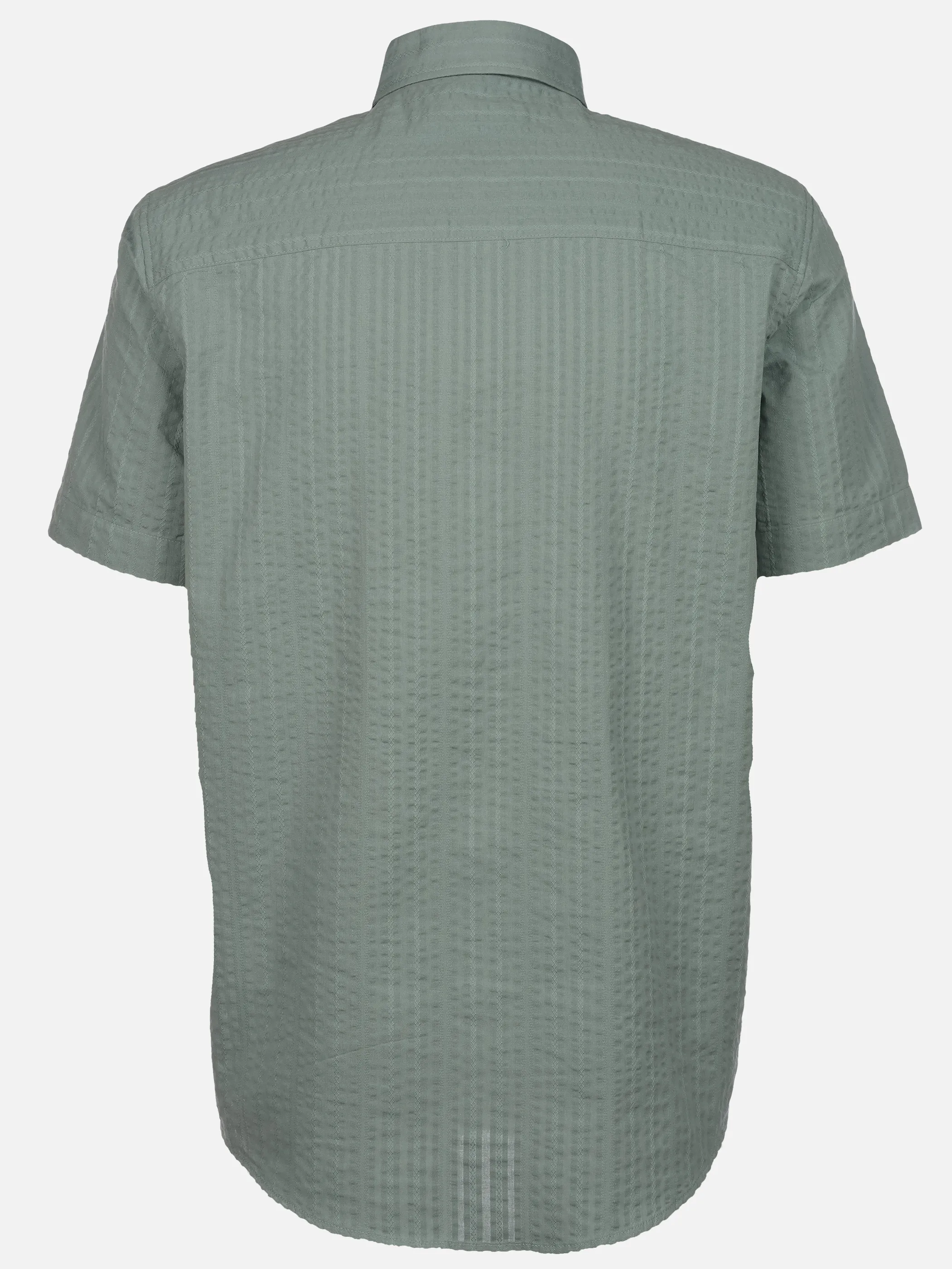 Jim Spencer He. Seersuckerhemd 1/2 Arm premium Grün 925170 GREEN 2