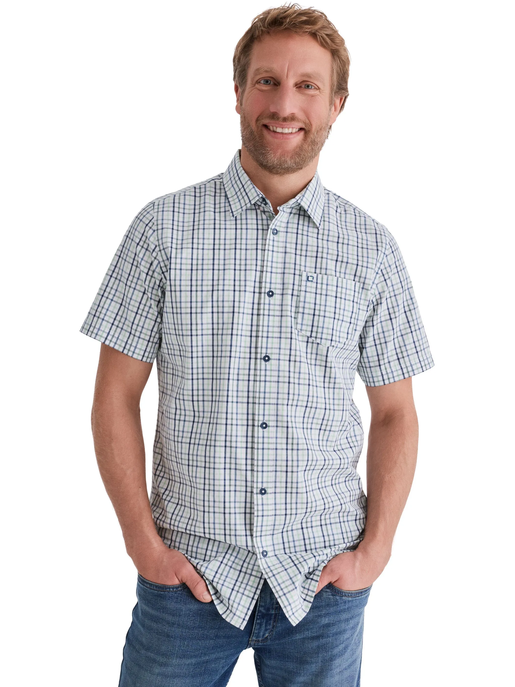 Stooker HAKA 73160080009285 He. Bluse/Hemd, Grün 928380 9285 1