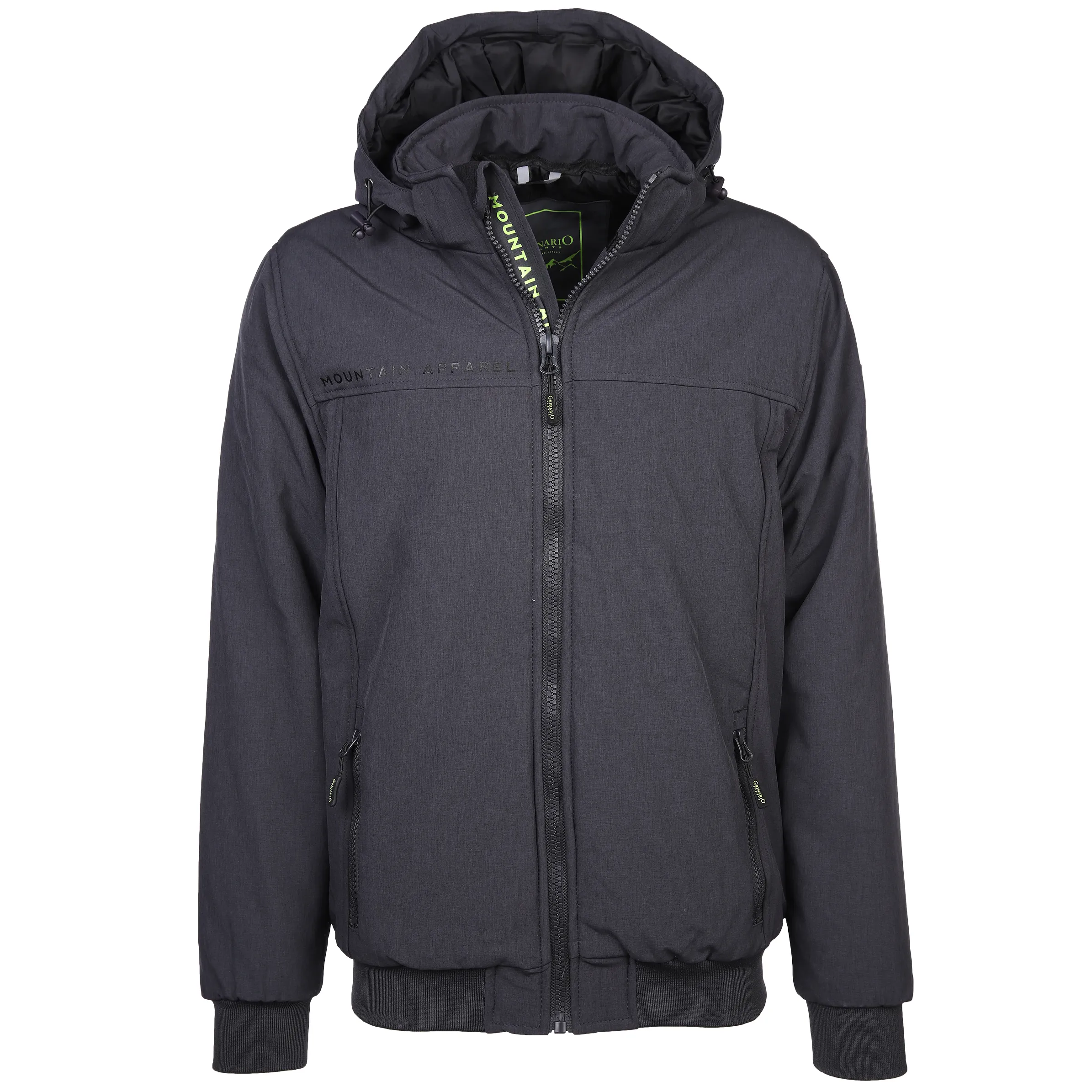Grinario Sports He-Softshelljacke mit Kapuze Grau 880400 GREY MEL 1
