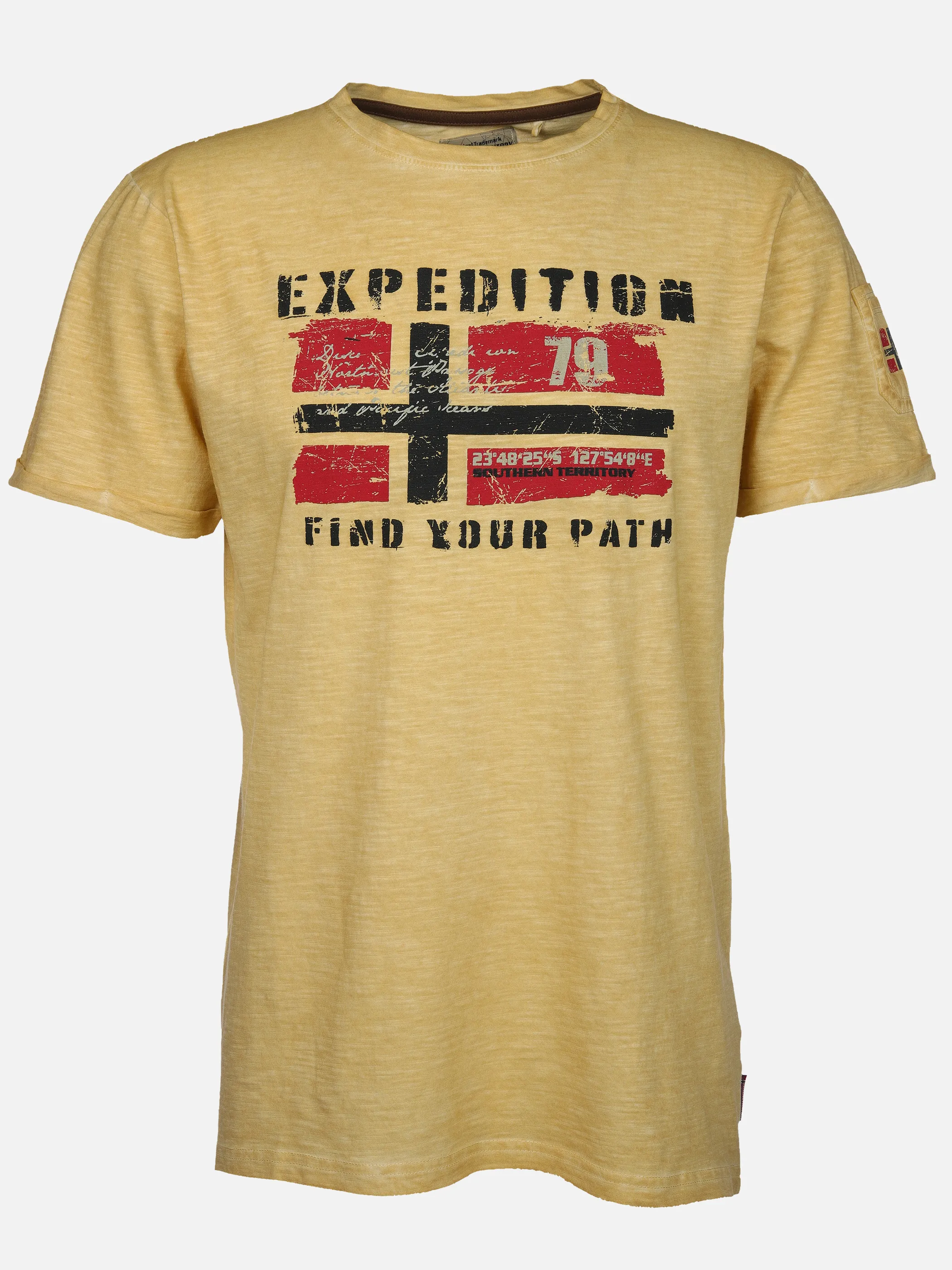 Southern Territory He. T-Shirt 1/2 Arm Logo Gelb 910619 GELB 1 Southern Territory He. T-Shirt 1/2 Arm Logo Gelb 910619 GELB 1