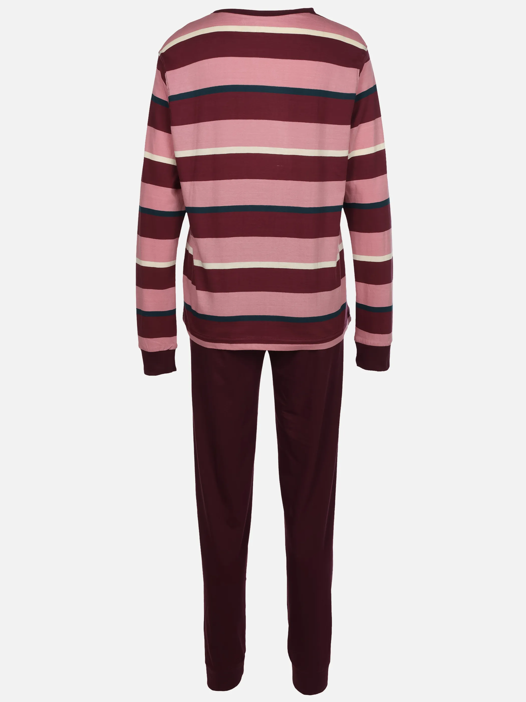 Sure Da. Schlafanzug gestreift Rot 930645 BORDO 2