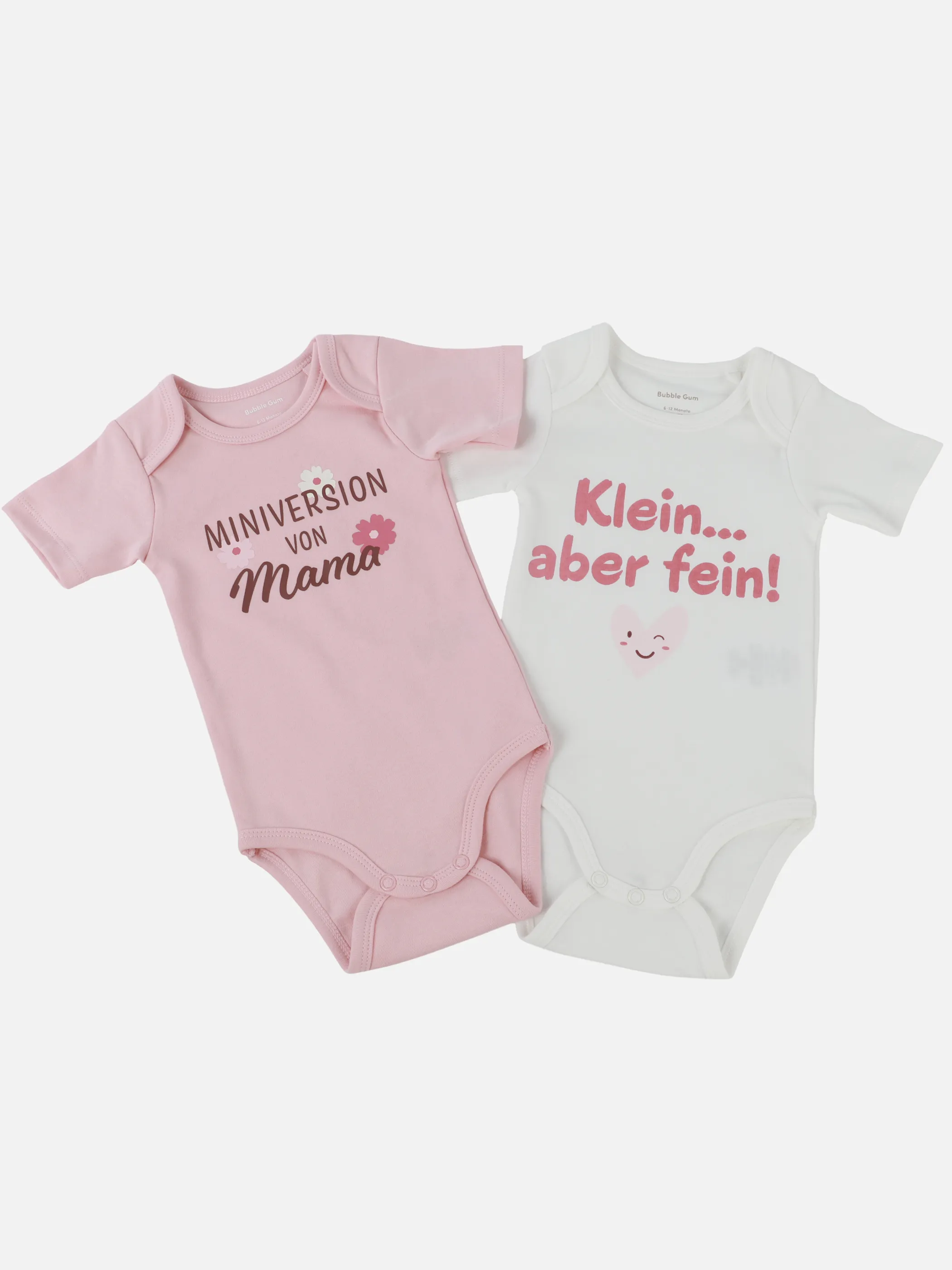 Bubble Gum BM Body 2 pcs rosa/weiß+ frontPrint Weiß 930342 WEIß 1