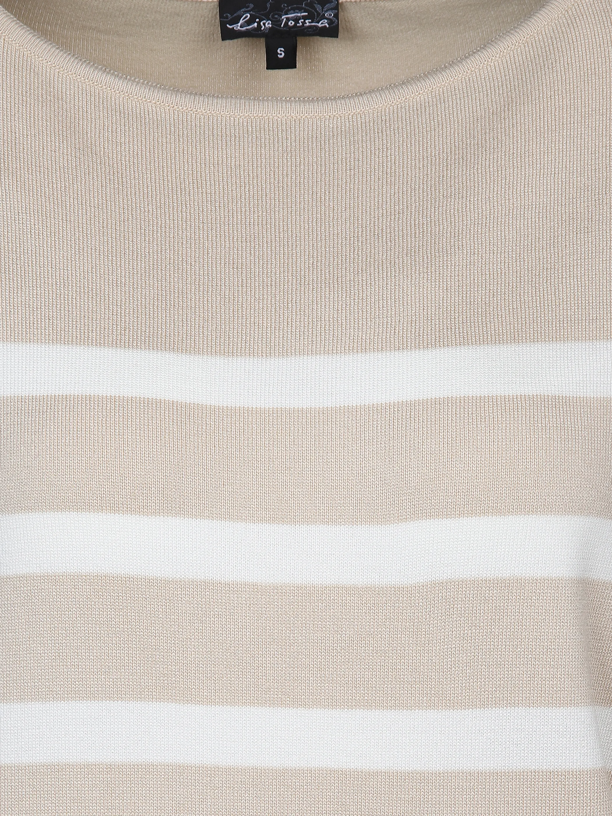 Lisa Tossa Da-Pullover m. Streifen Beige 905463 OAK 3