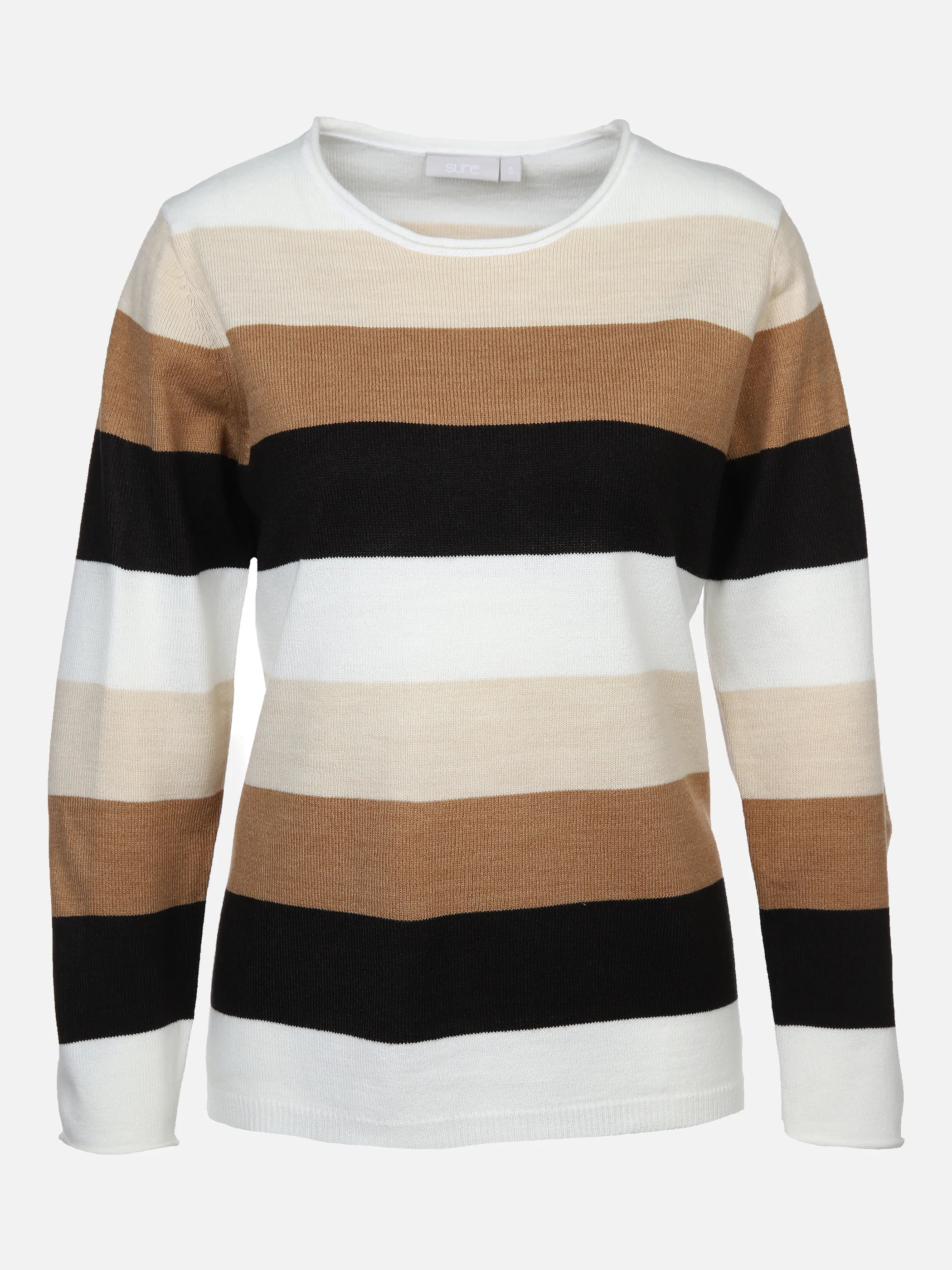 Sure Da-Rundhalspullover cashmere l Beige 879859 SAND 1