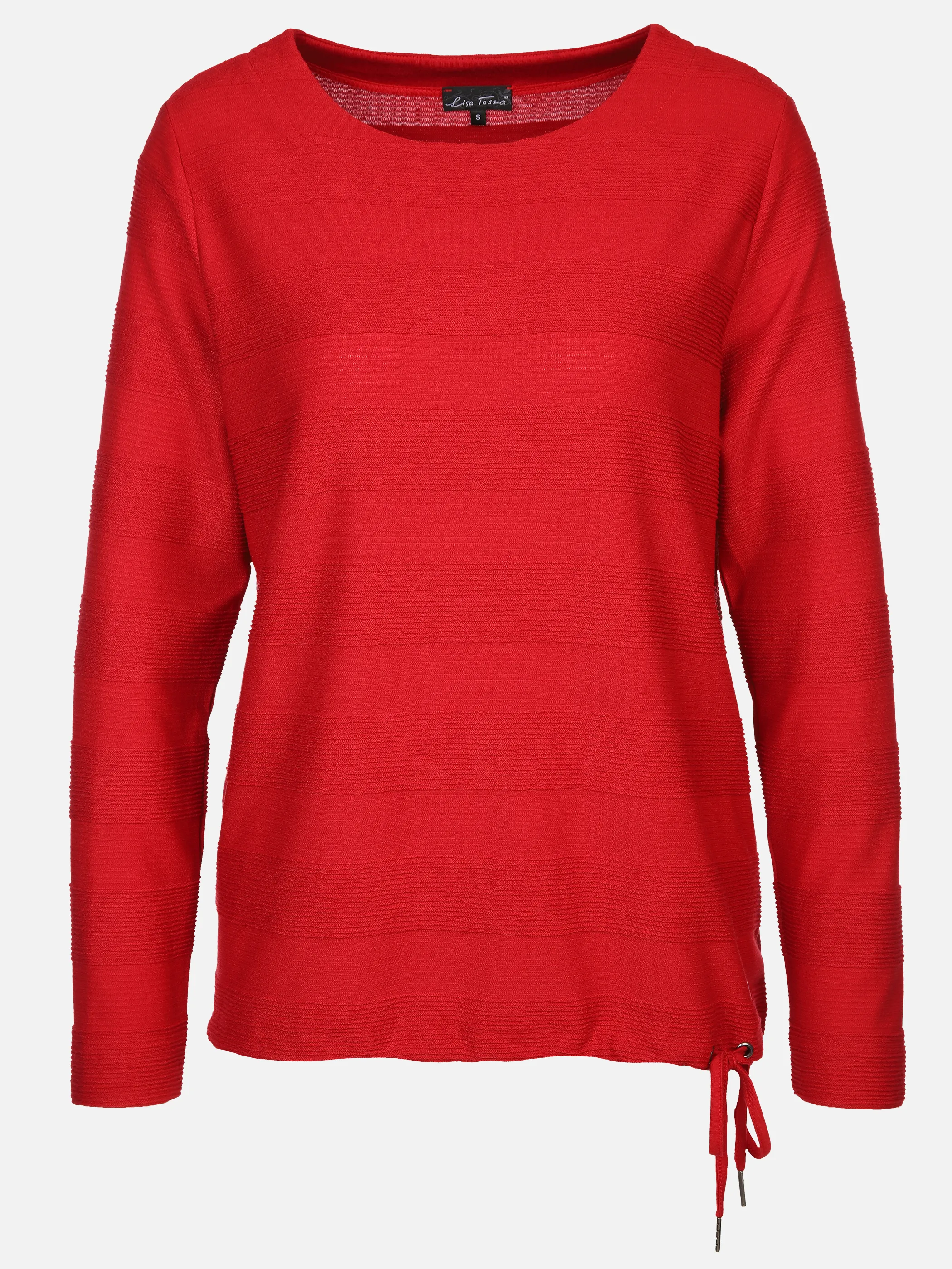 Lisa Tossa Da-Struktur-Ringel-Shirt Rot 897653 ROT 1