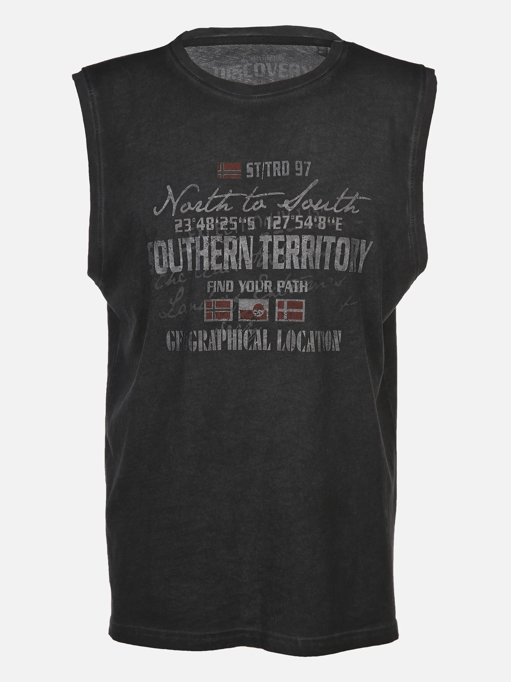 Southern Territory He. Muscleshirt oilwash Grau 876082 KHAKI 1 Southern Territory He. Muscleshirt oilwash Grau 876082 KHAKI 1