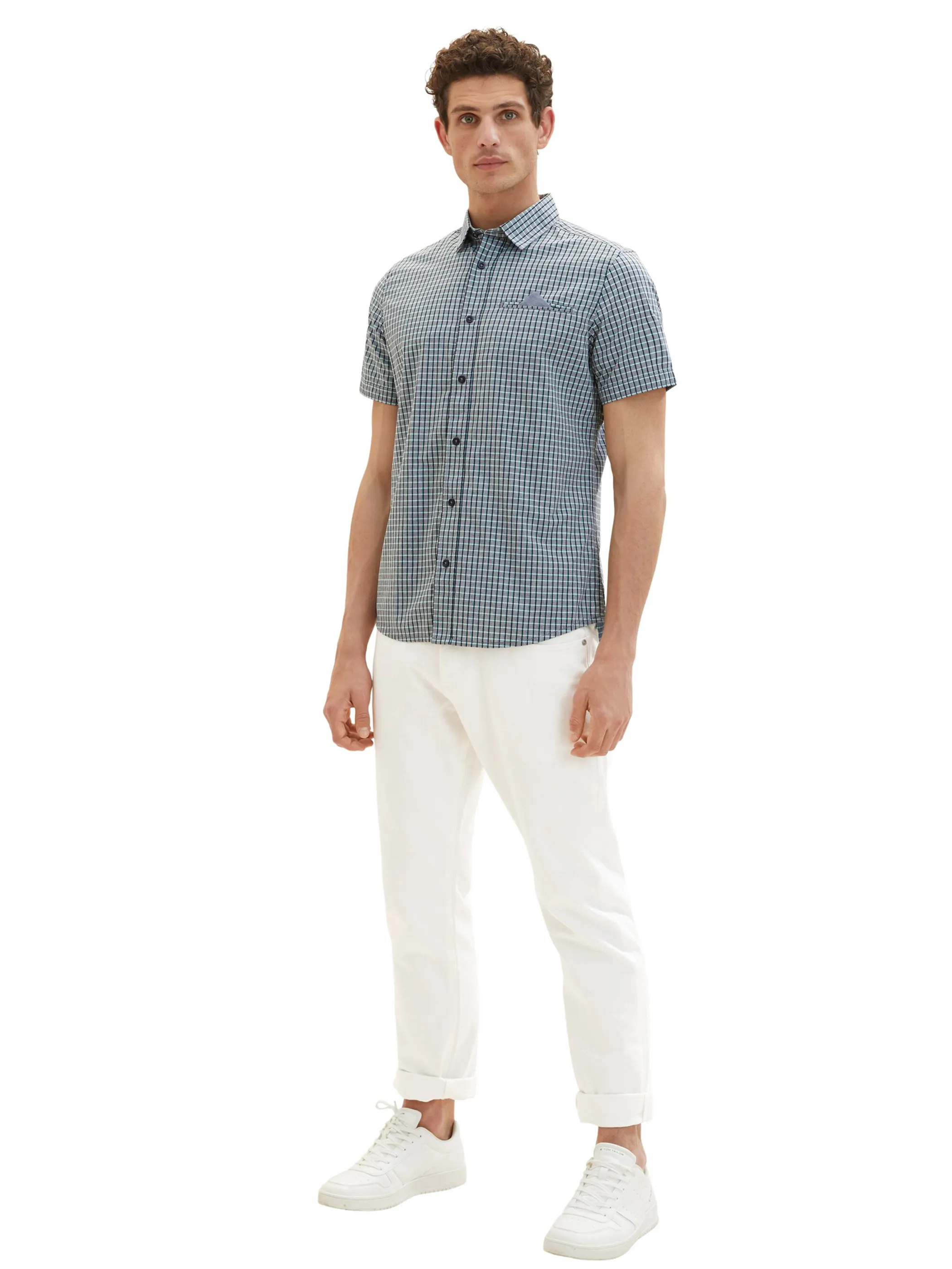 Tom Tailor 1036223 fitted checked shirt Blau 880583 31805 4 Tom Tailor 1036223 fitted checked shirt Blau 880583 31805 4