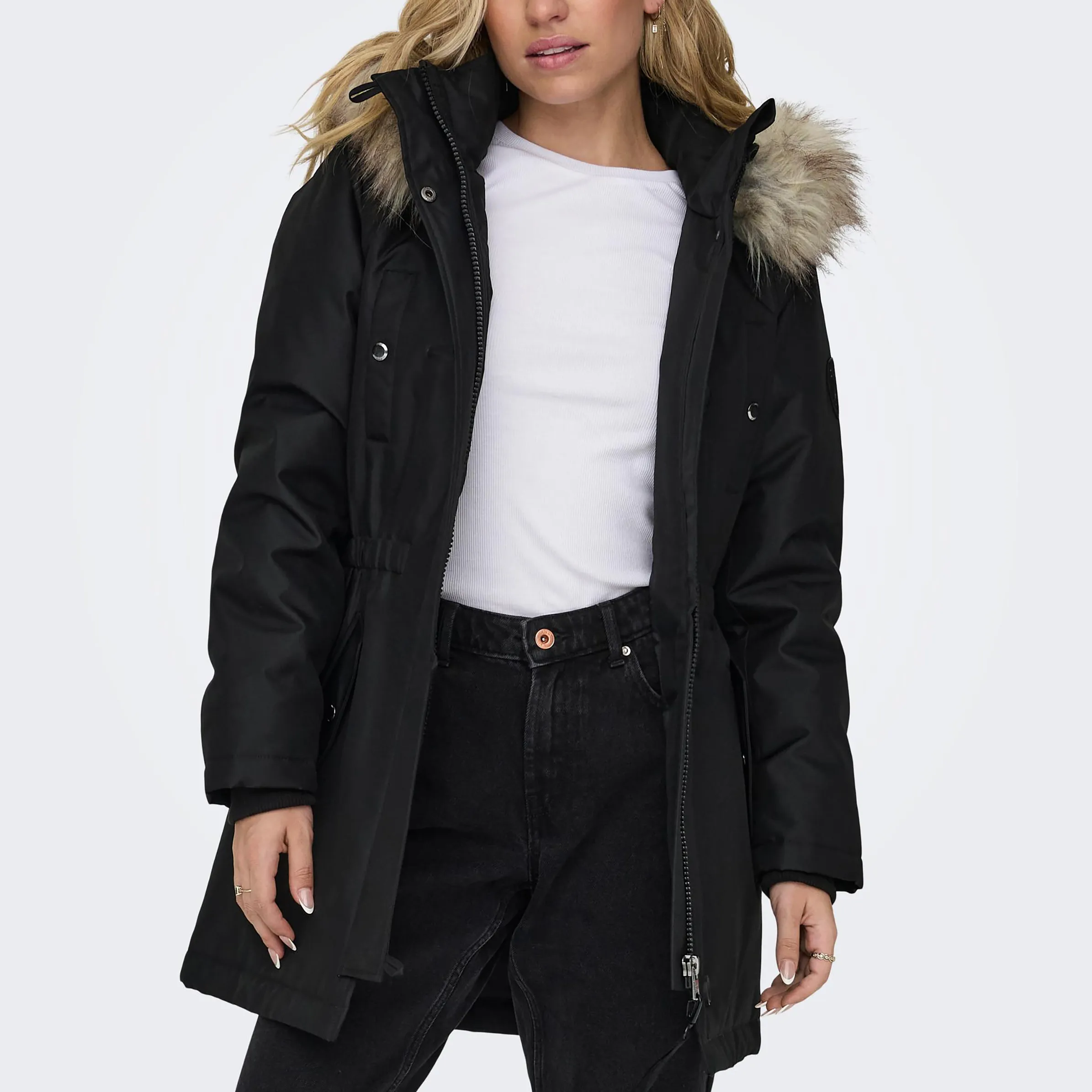 Only 15304625 ONLIRIS FUR WINTER PA Schwarz 881641 177911001 4