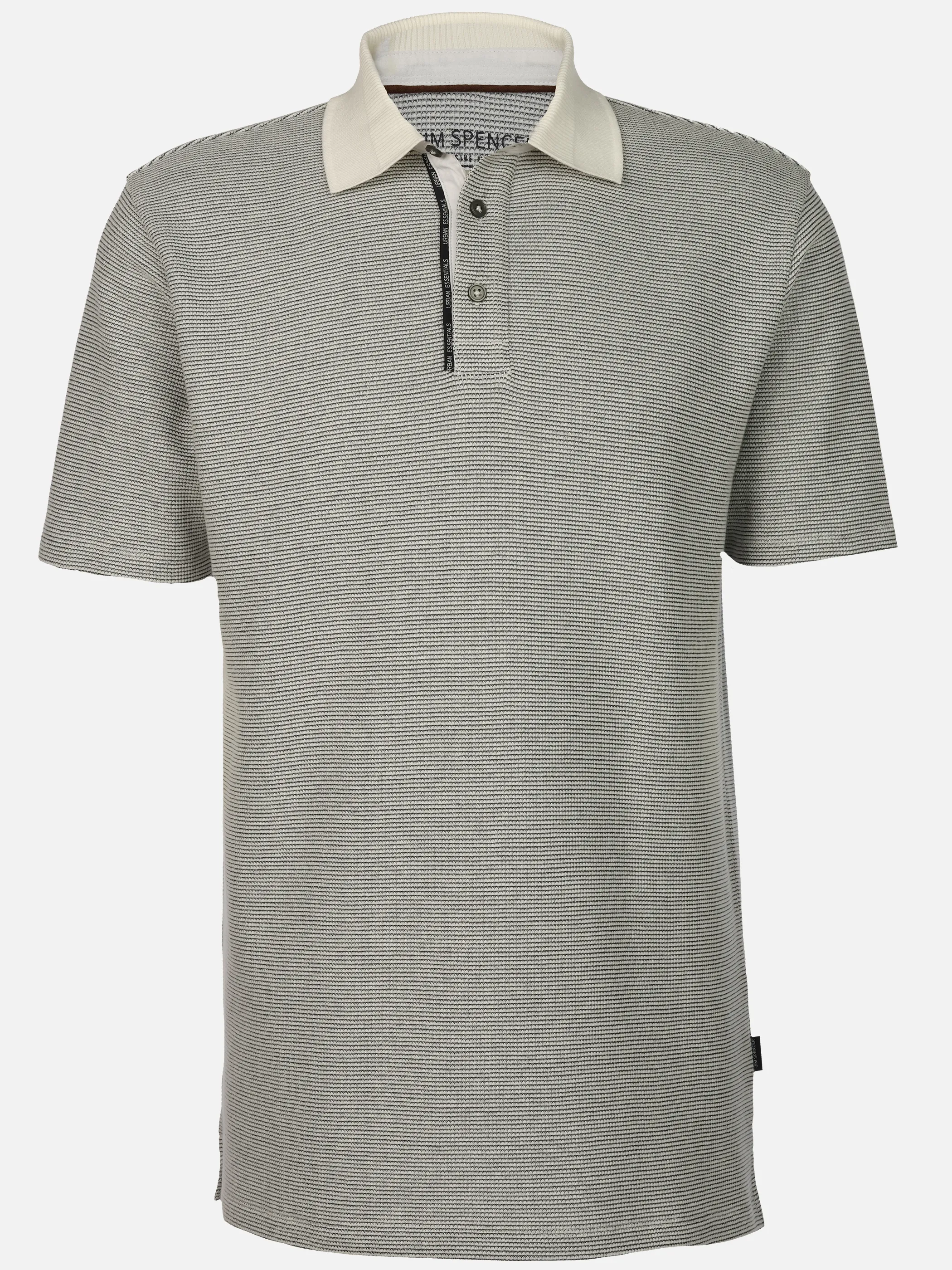 Jim Spencer He. Poloshirt 1/2 Arm two tone Grau 922468 STONE 1