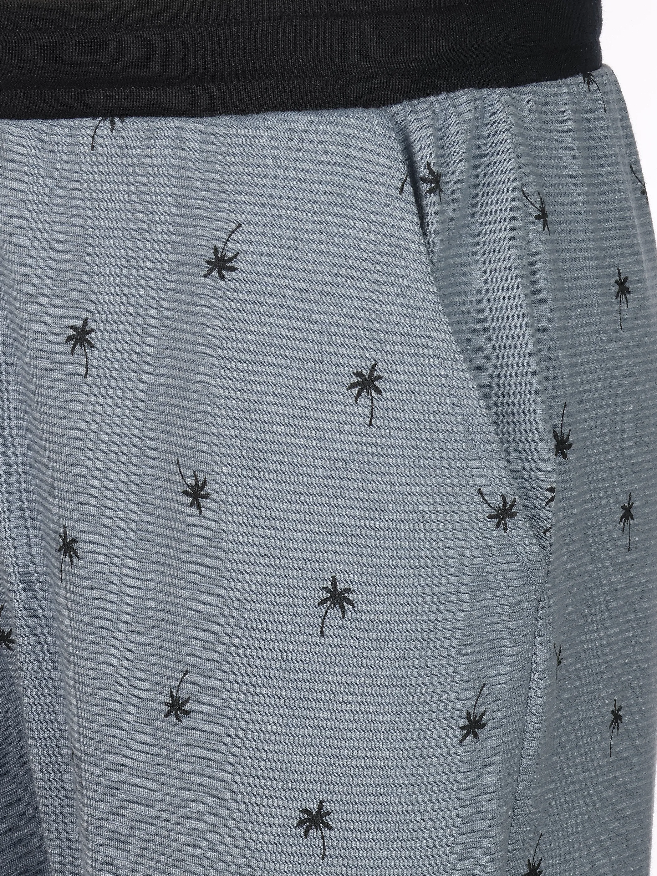 Phil+Co He. Schlafshort Palme Blau 922941 JEANS 3