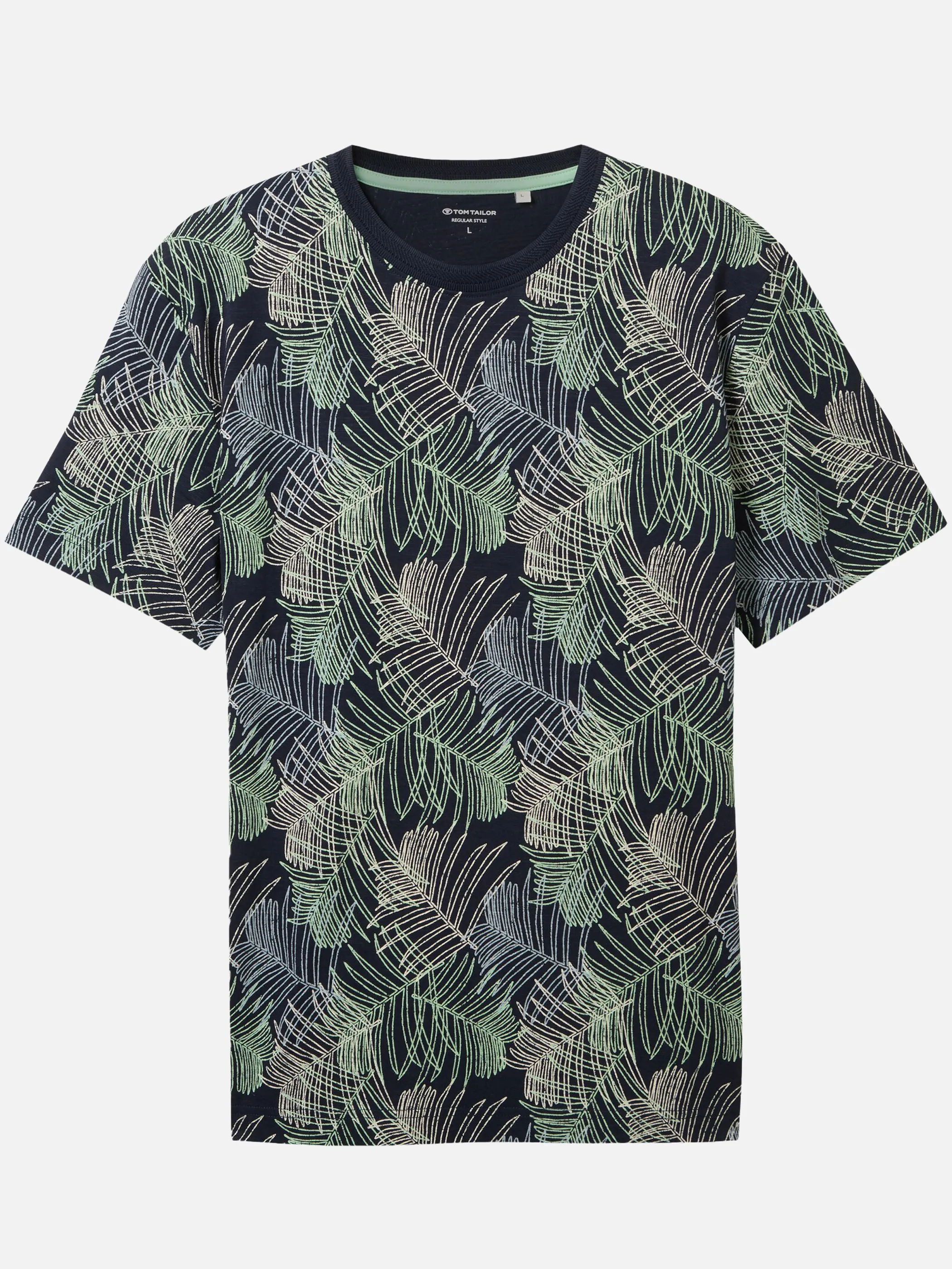 Tom Tailor 1040946 allover printed t-shirt Blau 890950 35095 1