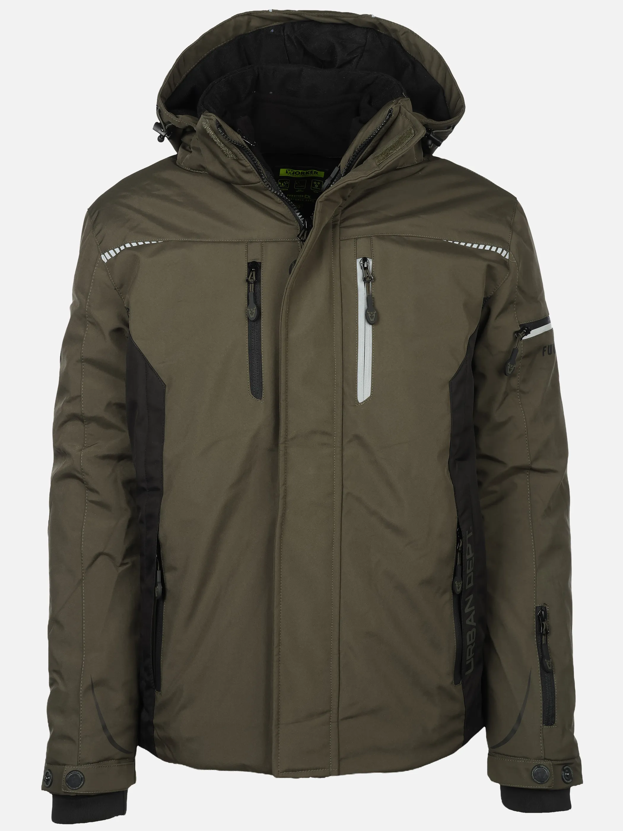 Worker He. 3in1 Funktionsjacke wattiert Oliv 882929 OLIVE 1