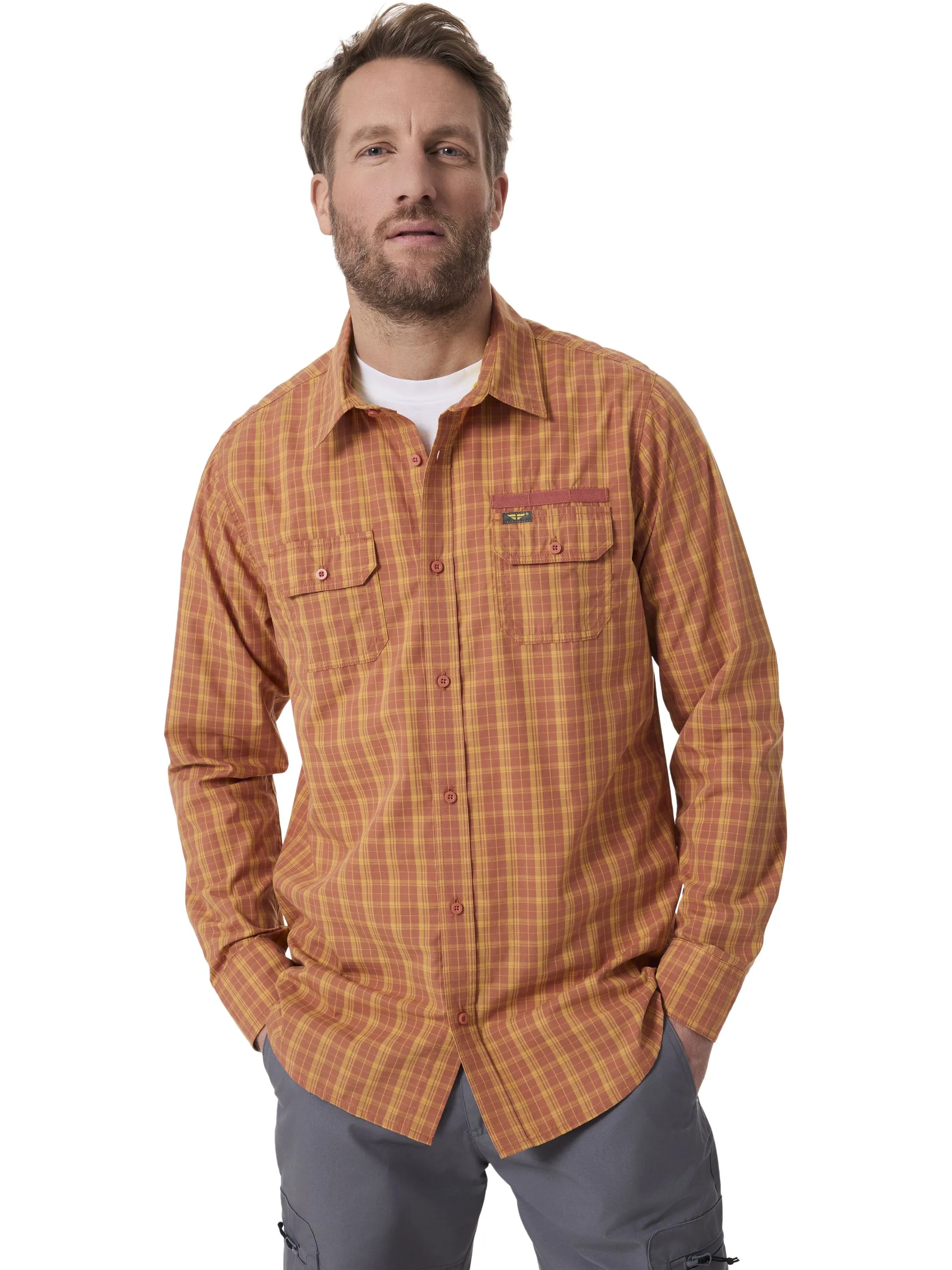 HERO by John Medoox 73102210009156 He. Bluse/Hemd, Orange 913874 9156 1