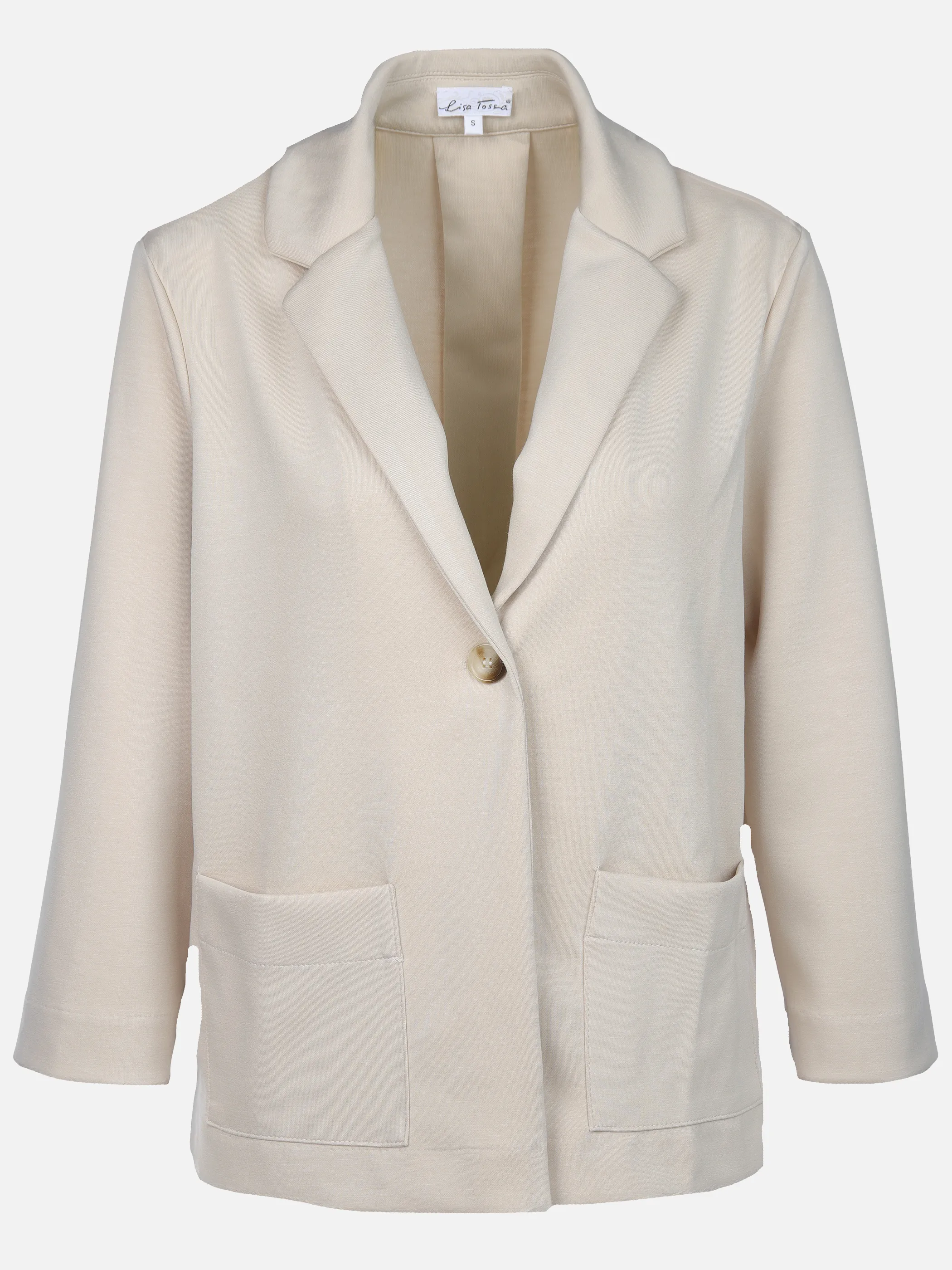 Lisa Tossa Da-Blazer m. Knopf Beige 906617 OAK 1 Lisa Tossa Da-Blazer m. Knopf Beige 906617 OAK 1