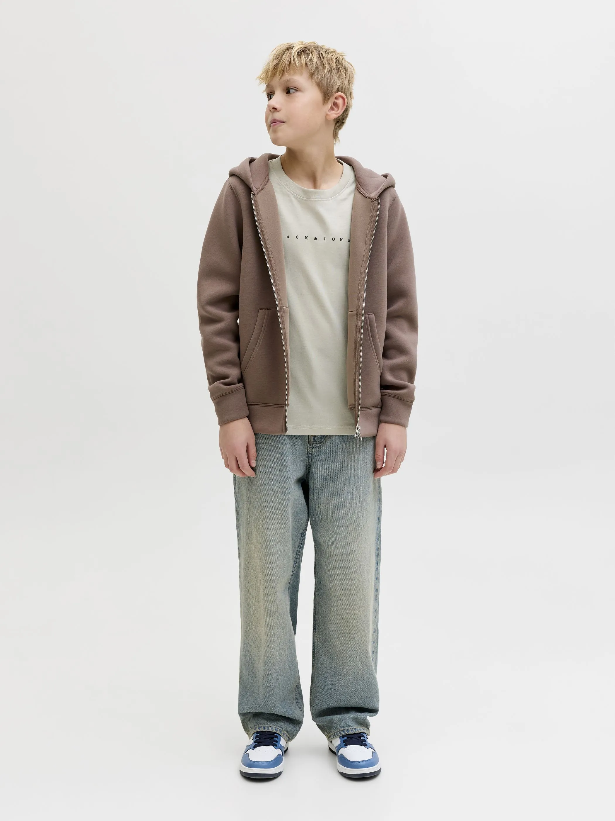 Jack&Jones Junior 12237435 JJESTAR JJ TEE SS NOOS JNR Braun 879589 176631 4