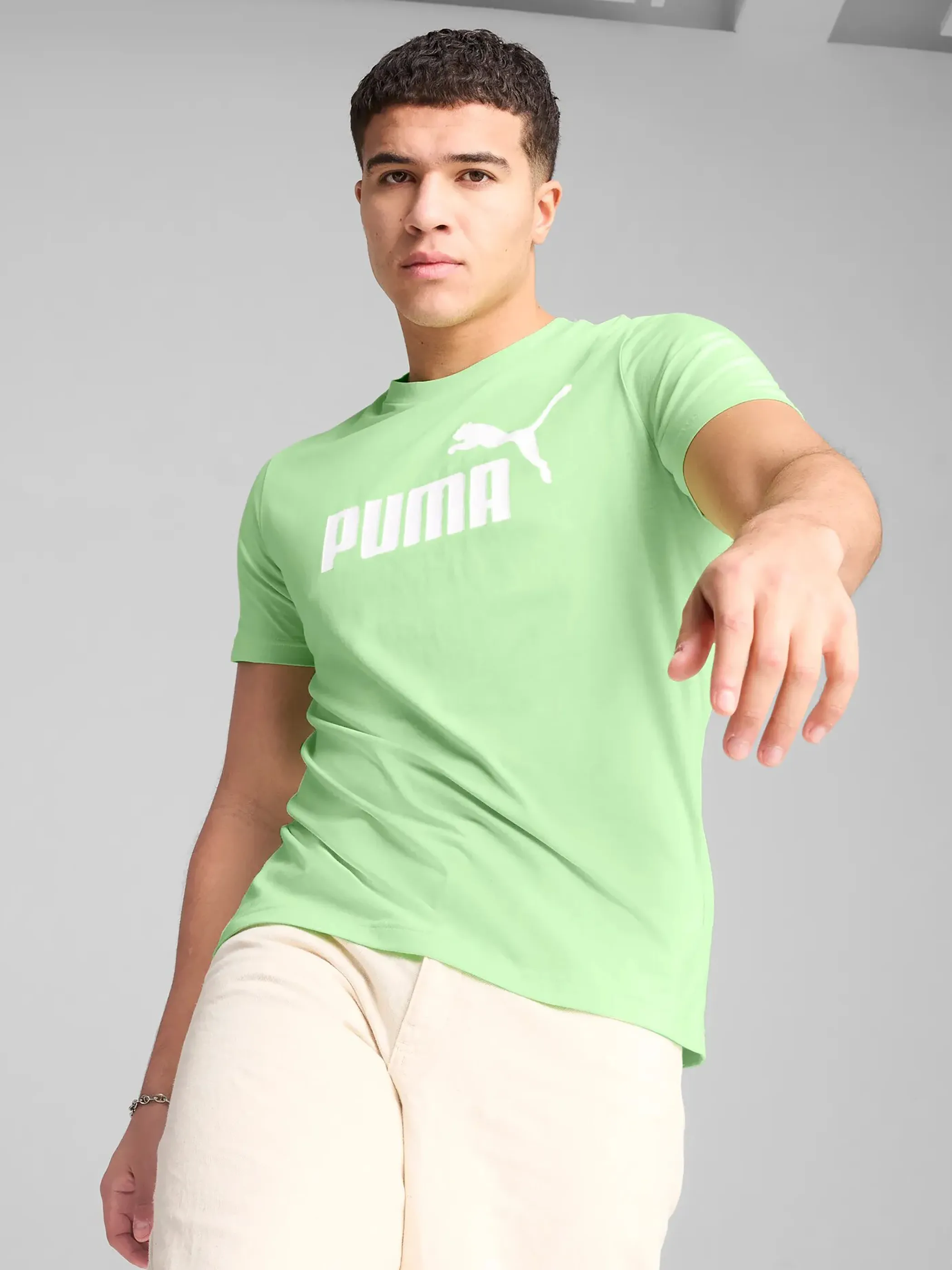 Puma 682533 He-T-Shirt ESS No. 1 Logo Tee (s) Grün 904572 0049 3