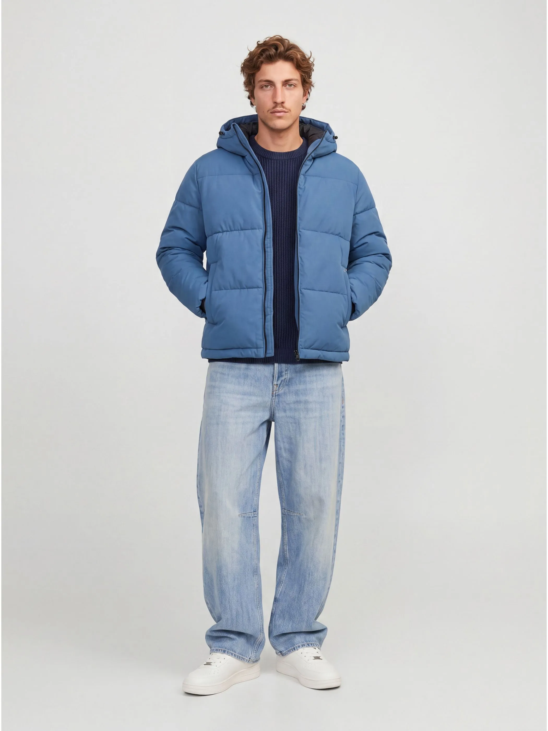 Jack Jones 12303930 JJGALAXY PUFFER JACKE Blau 930733 308077 4