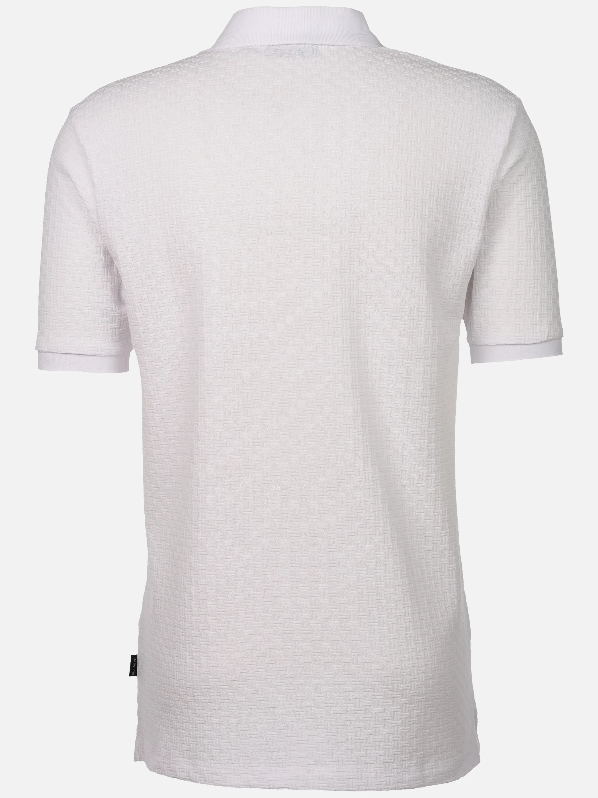 Jim Spencer He. Poloshirt 1/2 Arm Struktur Weiß 922563 WHITE 2