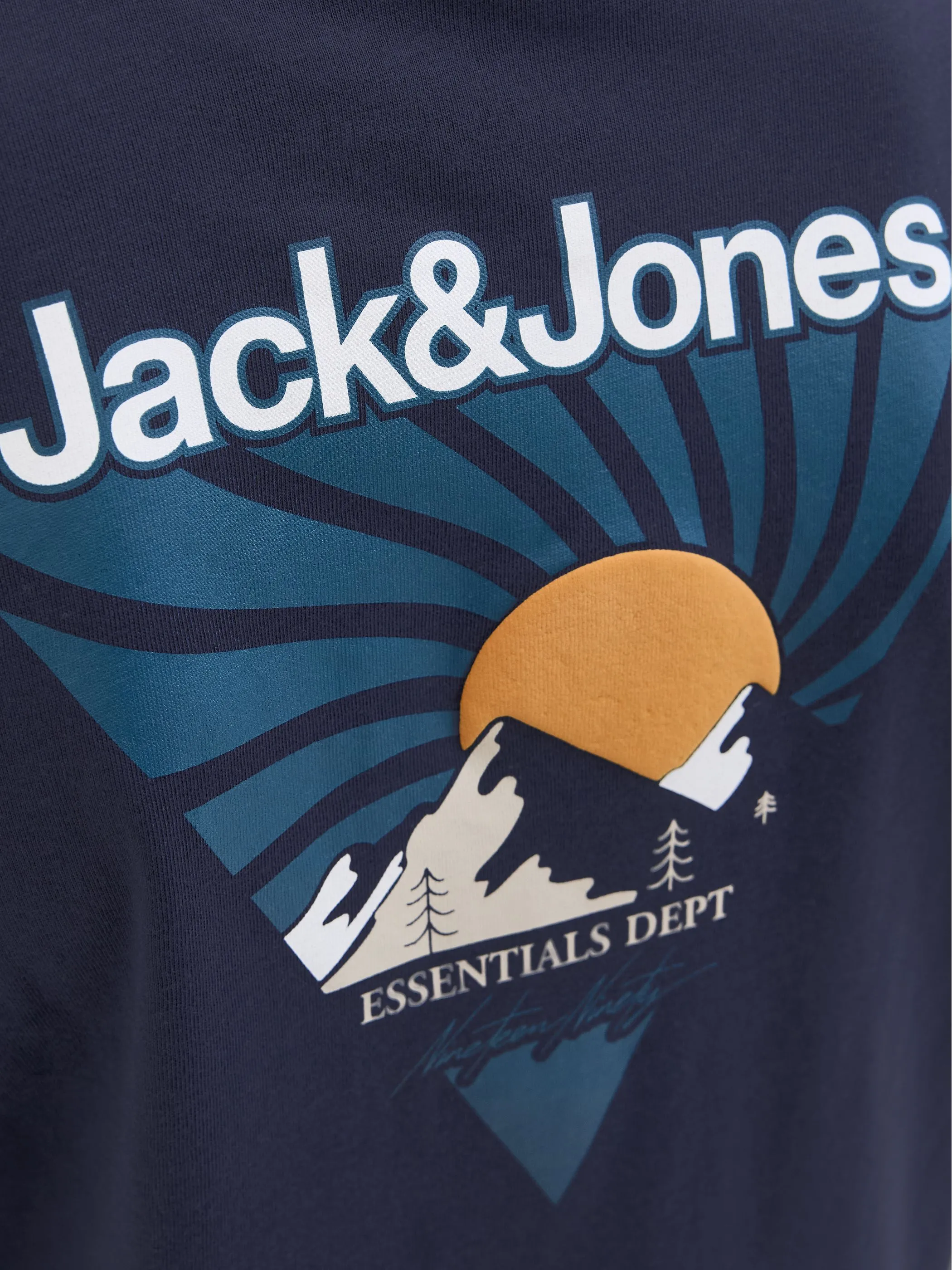 Jack&Jones Junior 12279668 JJMINE TEE SS CREW NE Blau 914247 175876 3