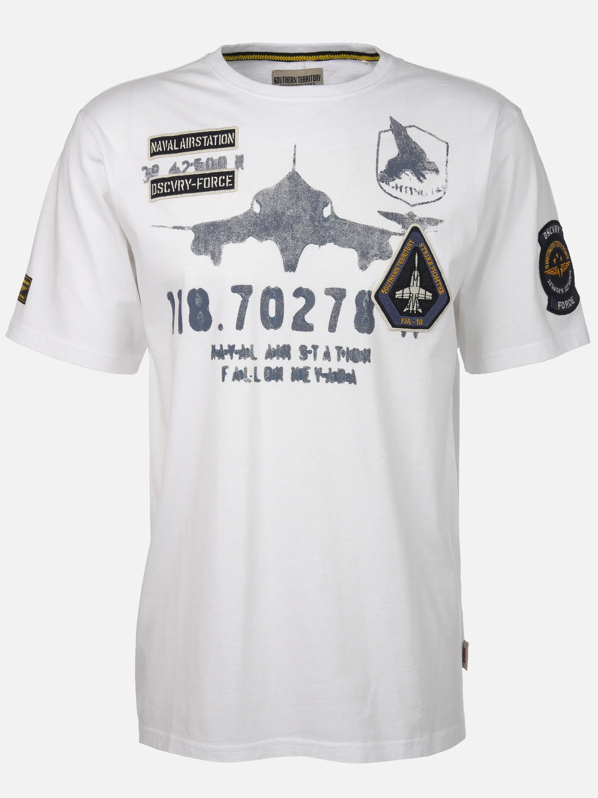 Southern Territory He. T-Shirt 1/2 Arm Print Weiß 916379 09 1