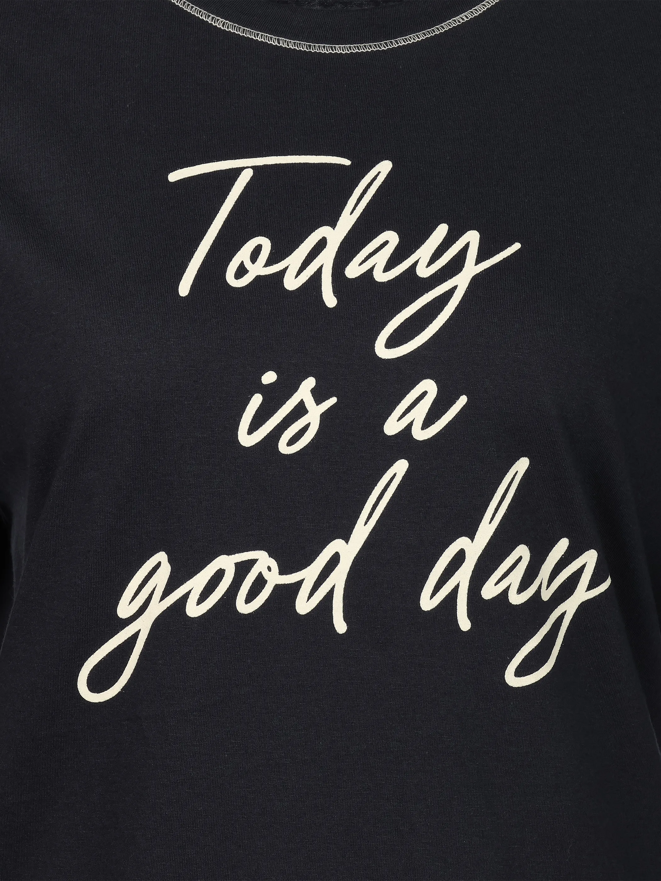 Sure Da. Nachtwäsche Oberteil uni + Blau 916223 NAVY 3