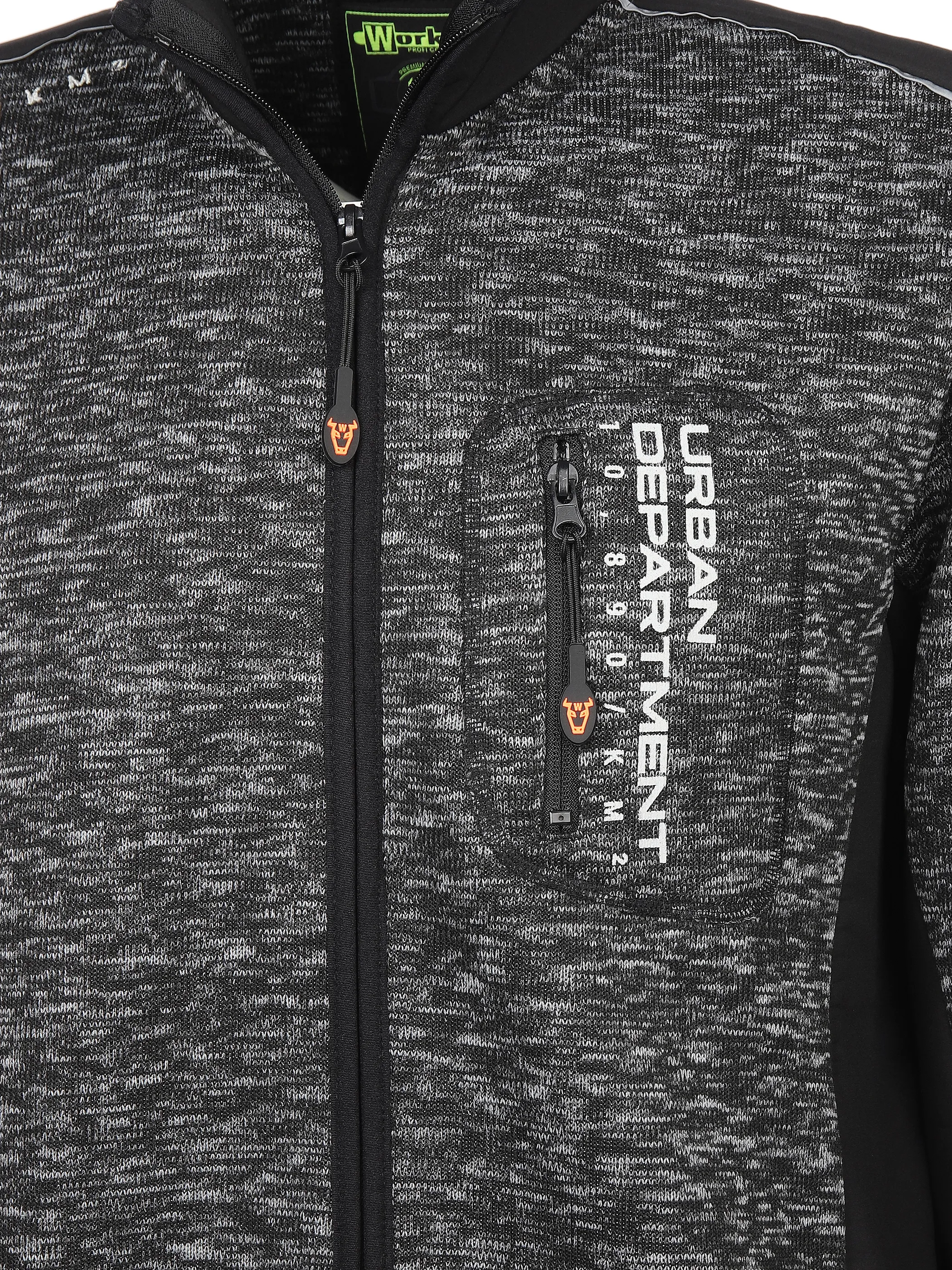 Worker He. Strickfleecejacke neon Orange 867036 NEON OR 4