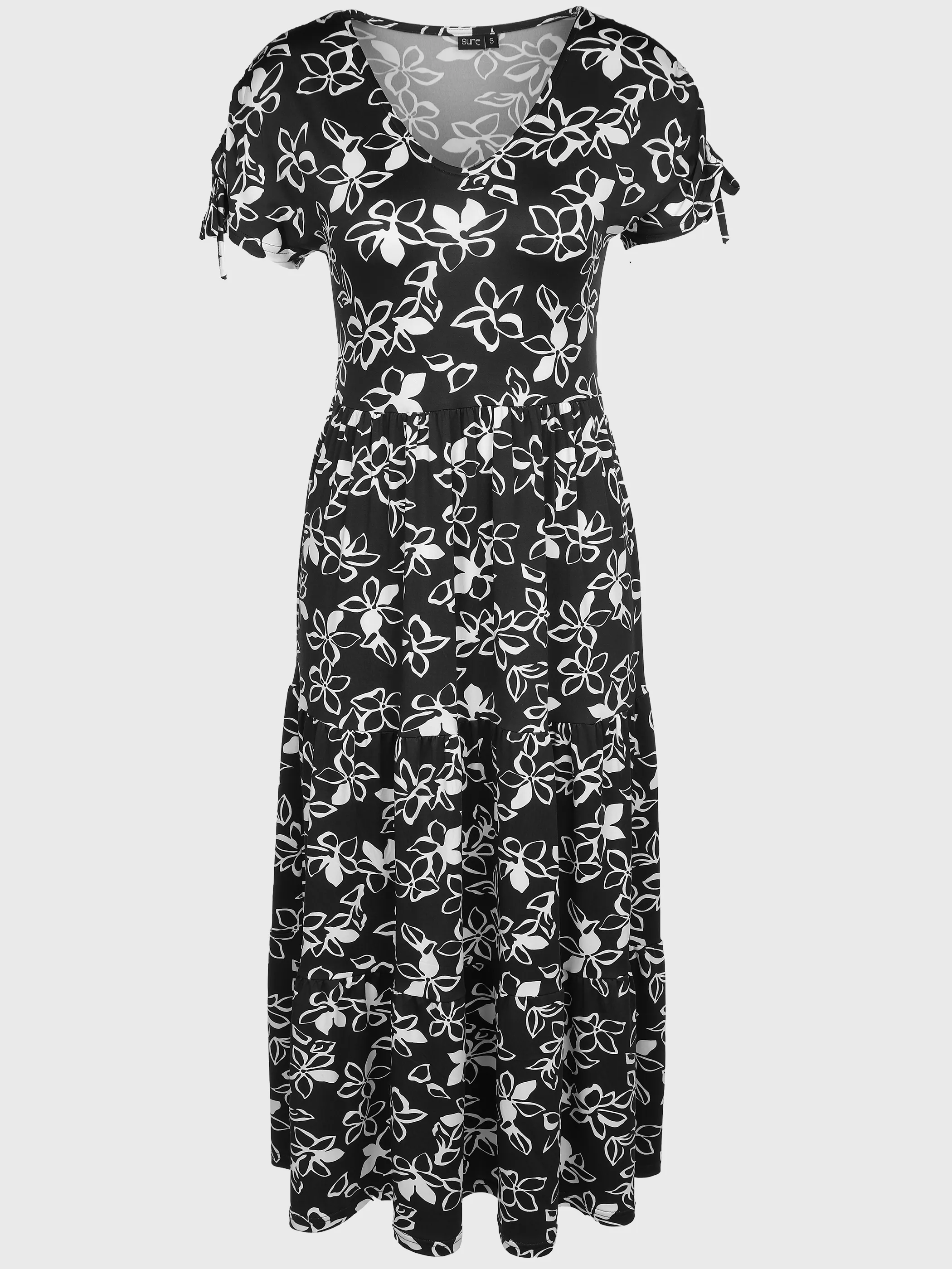 Sure Da-Jersey-Kleid Alloverprint Schwarz 891827 BLACKOFF 1