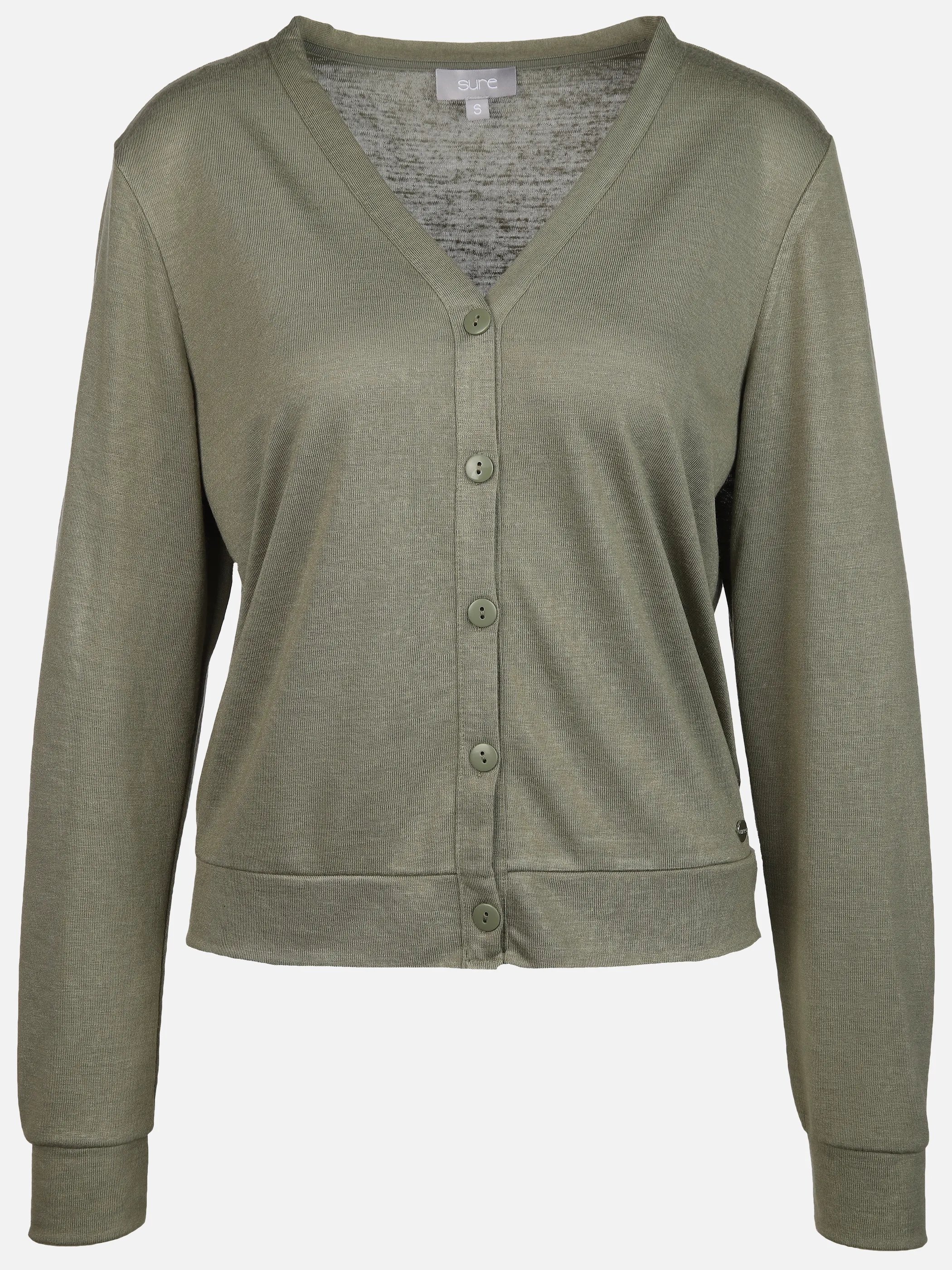 Sure Da-Cardigan m. Knopfleiste Salbei 893234 SALBEI 1