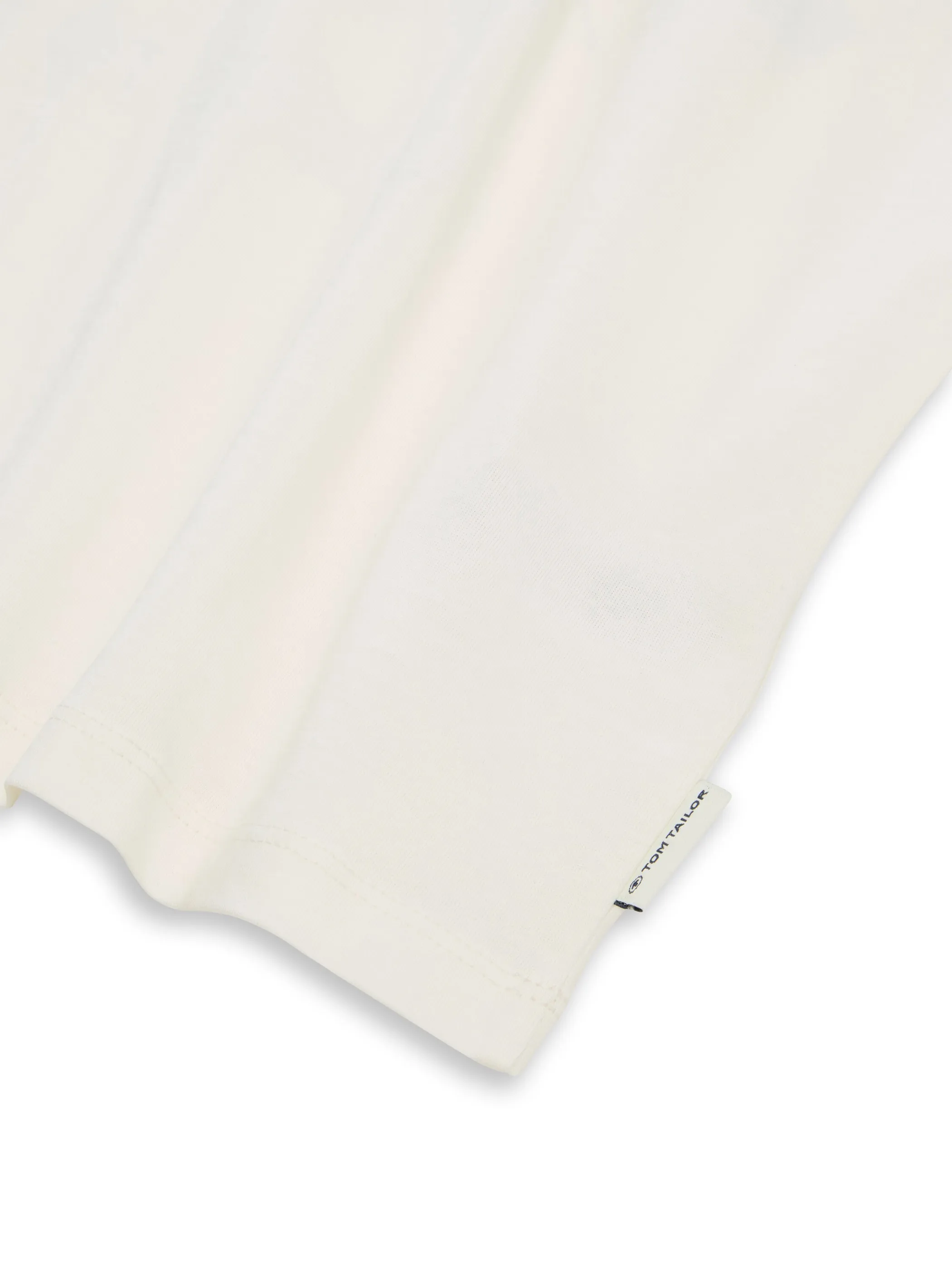 Tom Tailor 1050063 cropped printed t-shirt Weiß 928026 12906 3